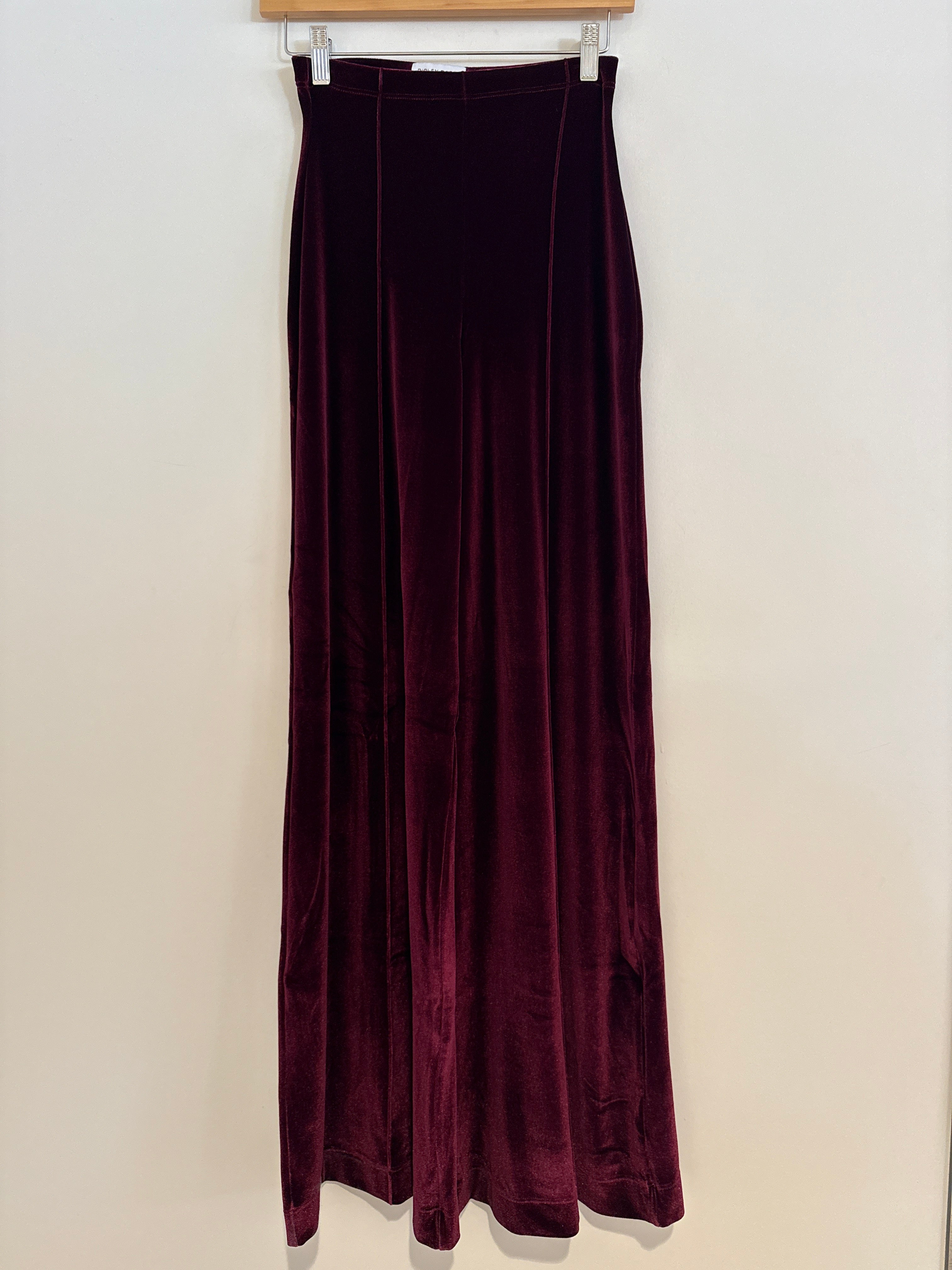 Ripley Rader Velvet Cropped Pants Merlot