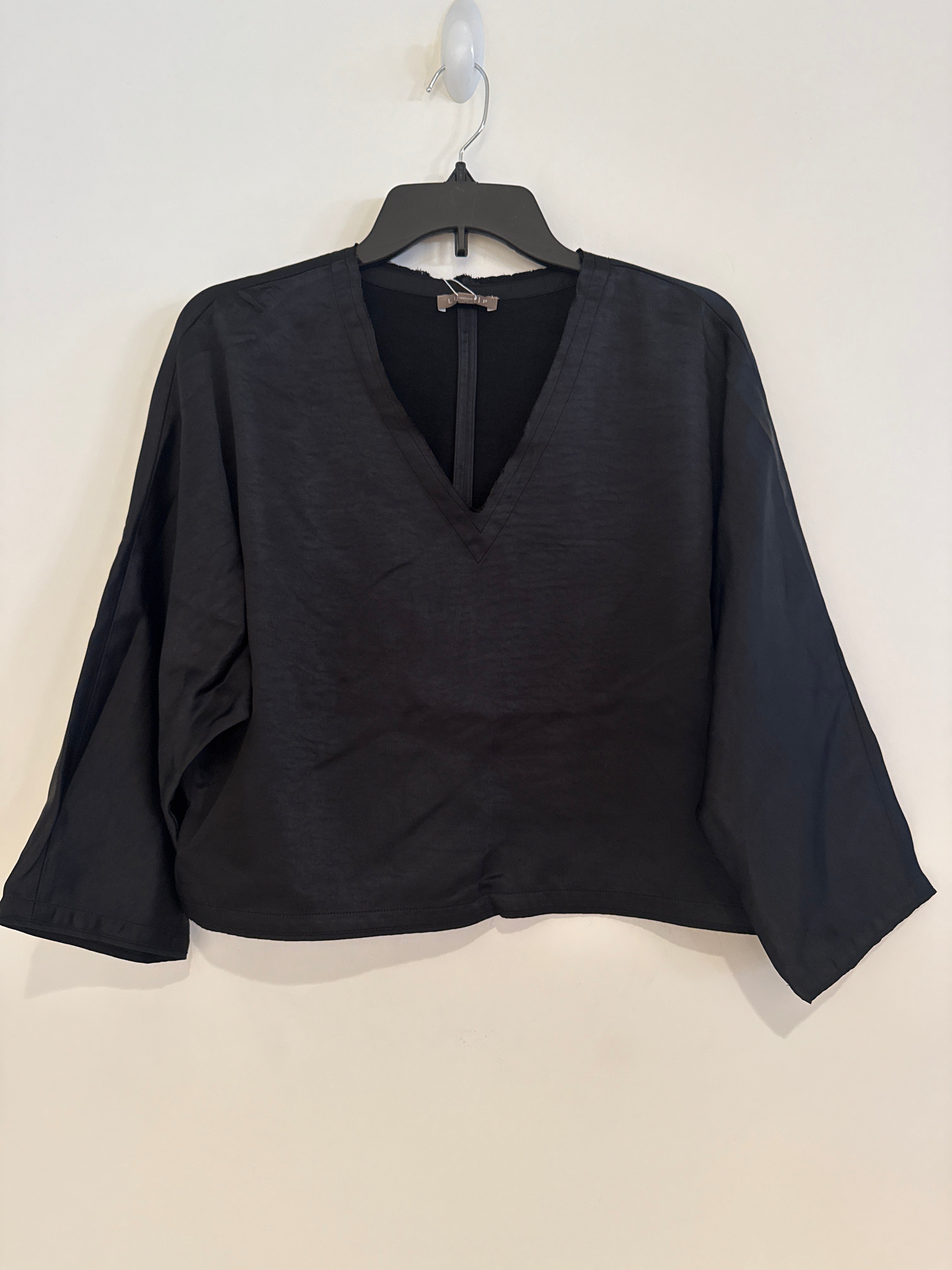 Lilla P Satin V Neck Dolman Top