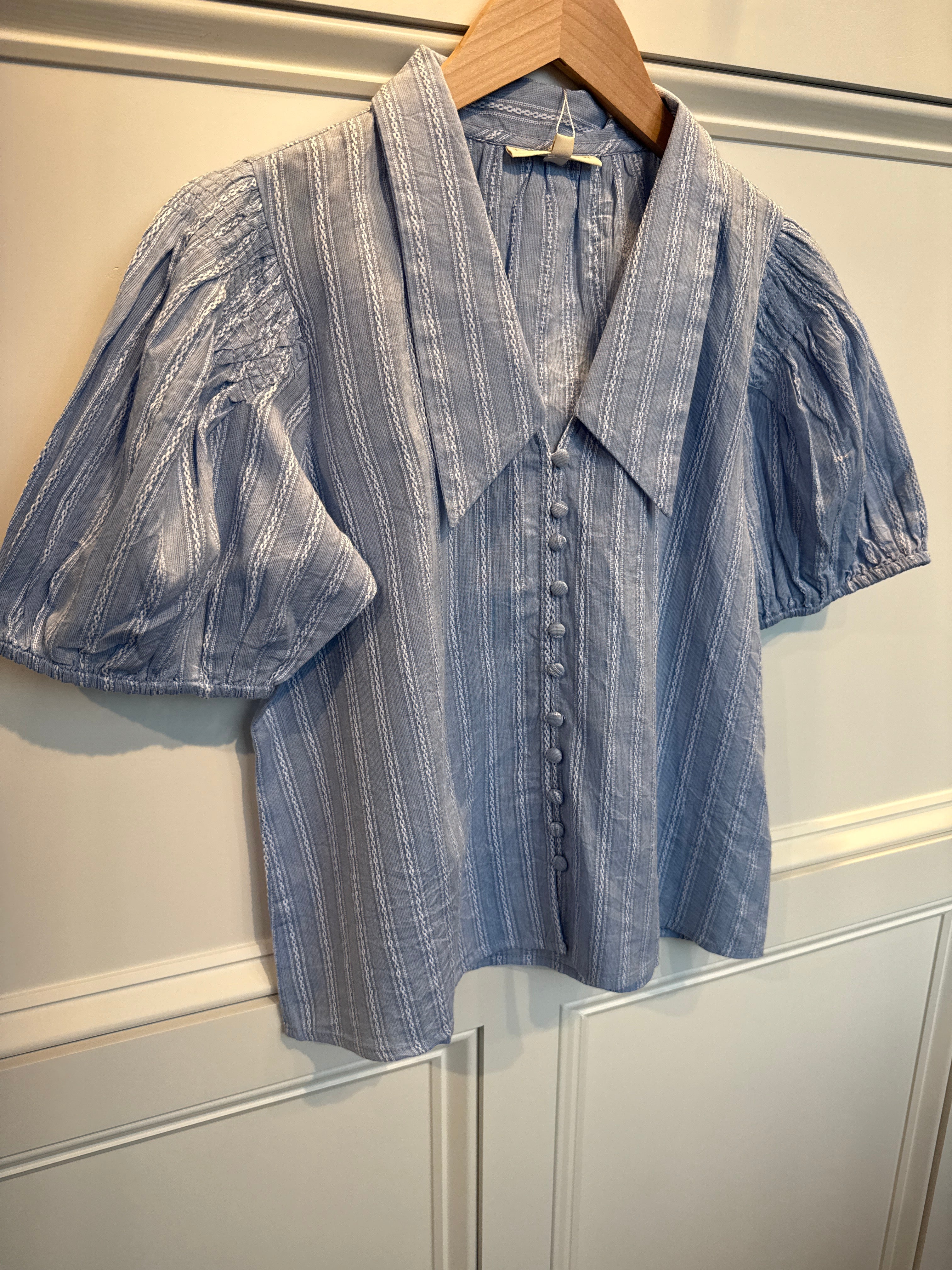 LaRoque Nadia Top Blue Pin Stripe