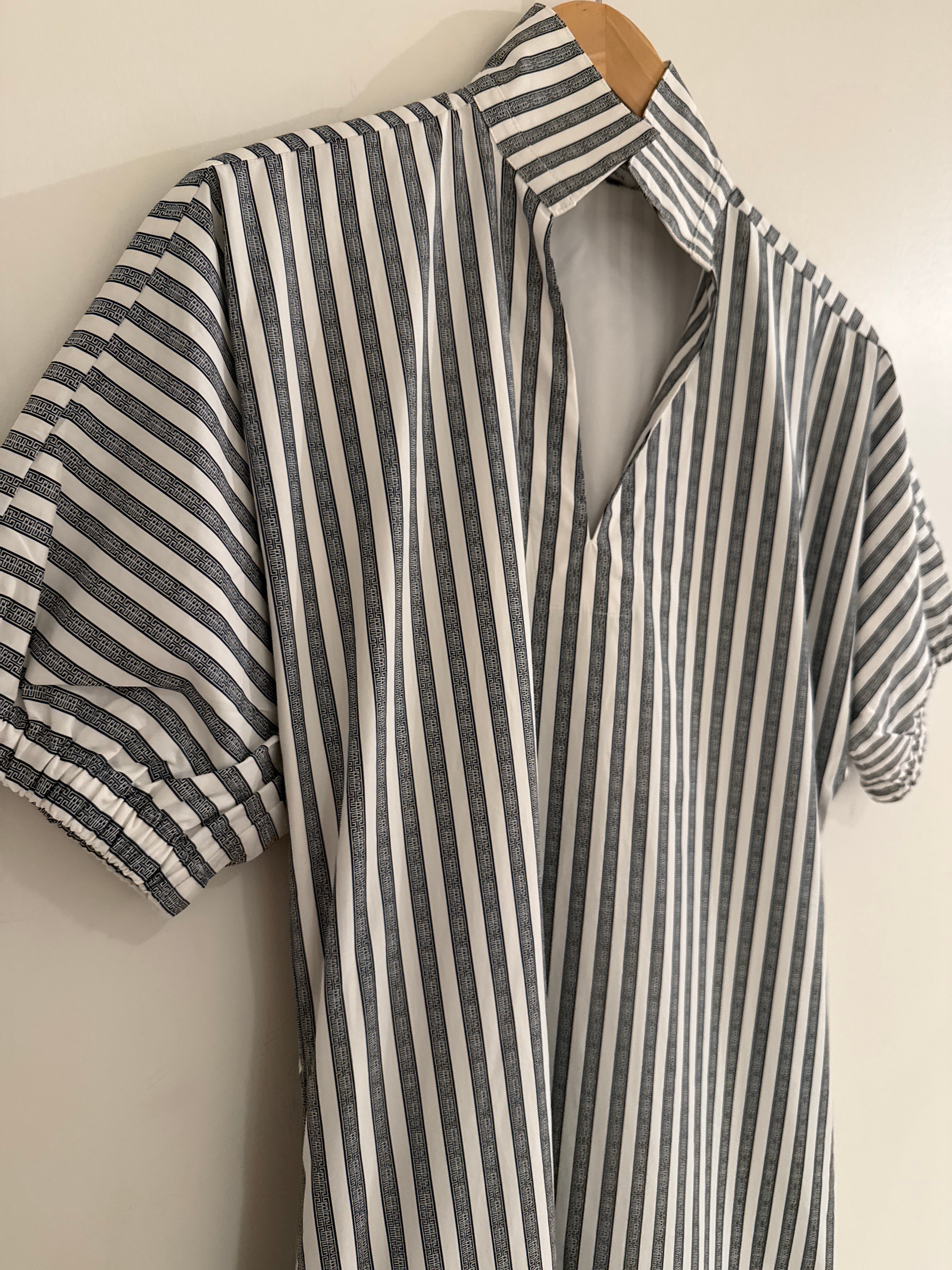 Emily McCarthy Poppy Maxi Dress Black Stripe