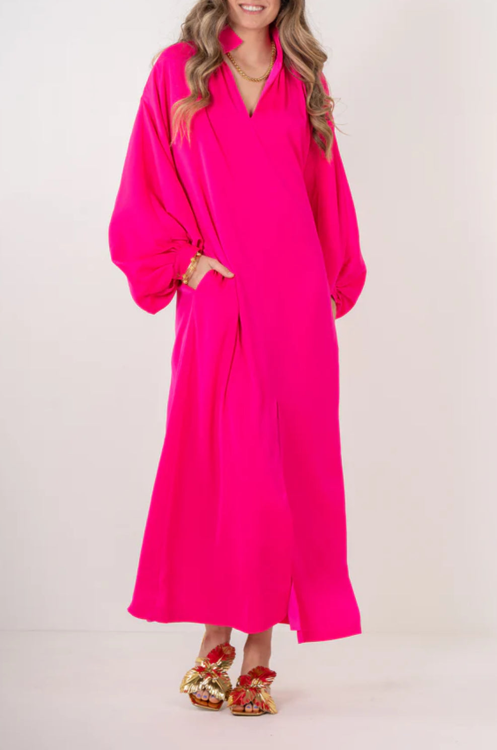 Emily McCarthy Fiona Dress Pink Glo
