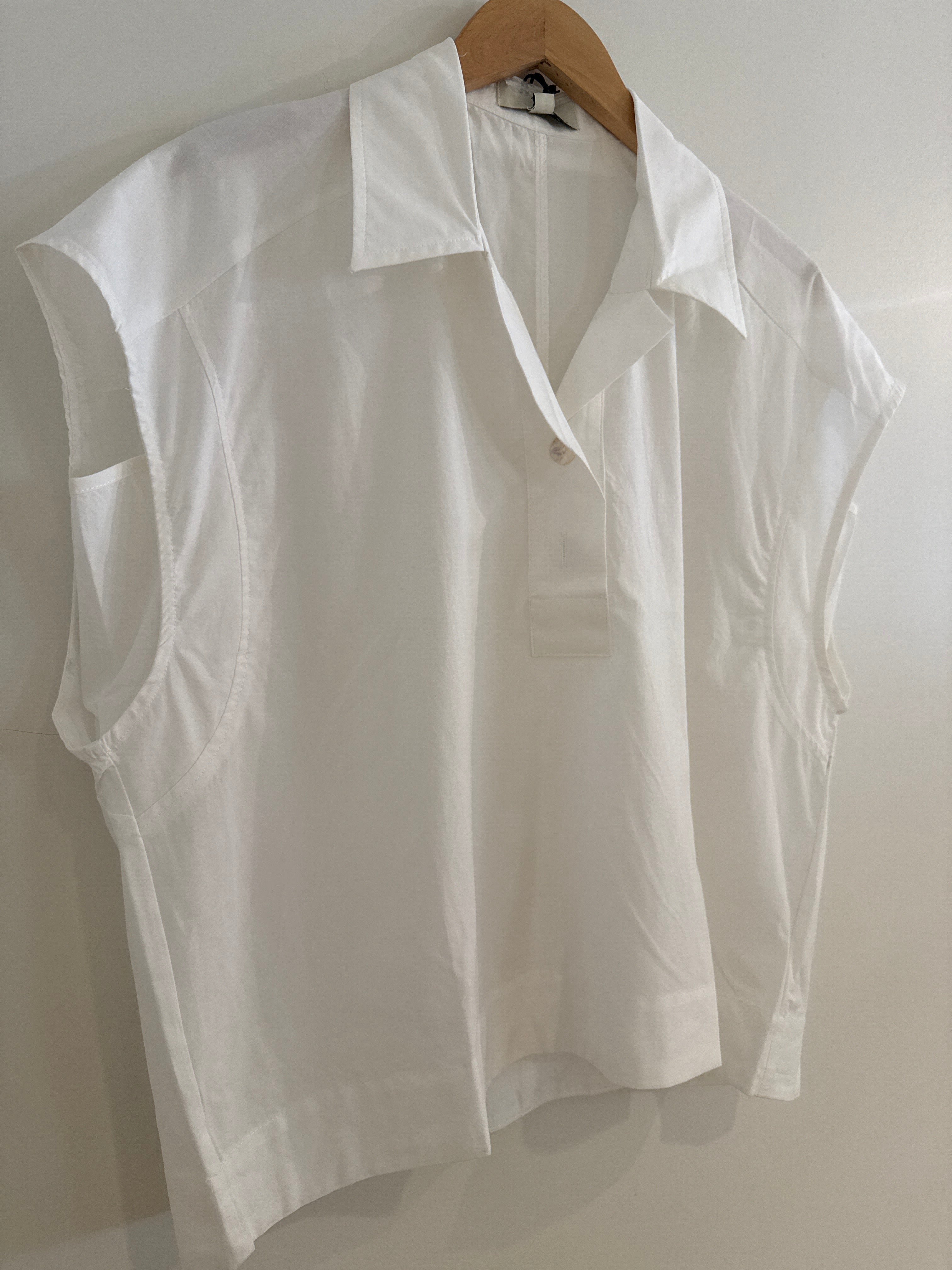 RR Cap Sleeve Blouse White