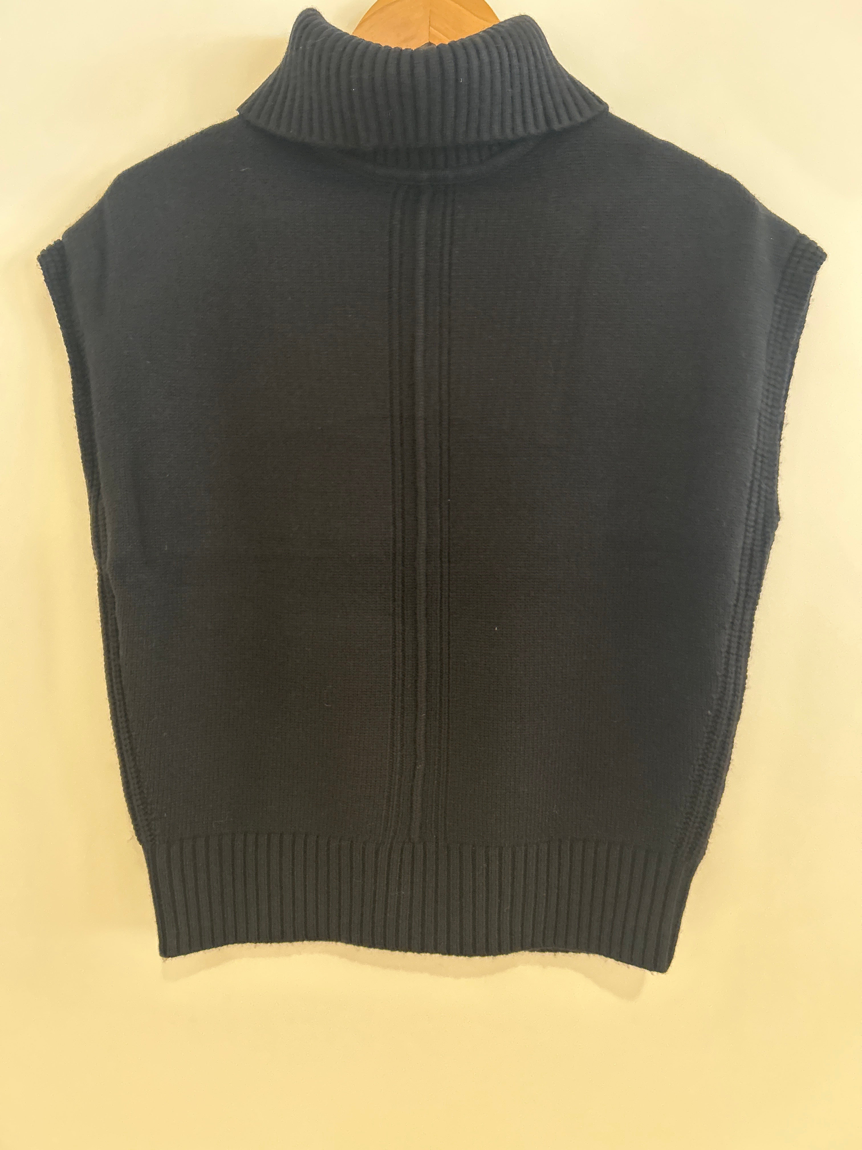 Lilla P Turtleneck Wedge Sweater Black