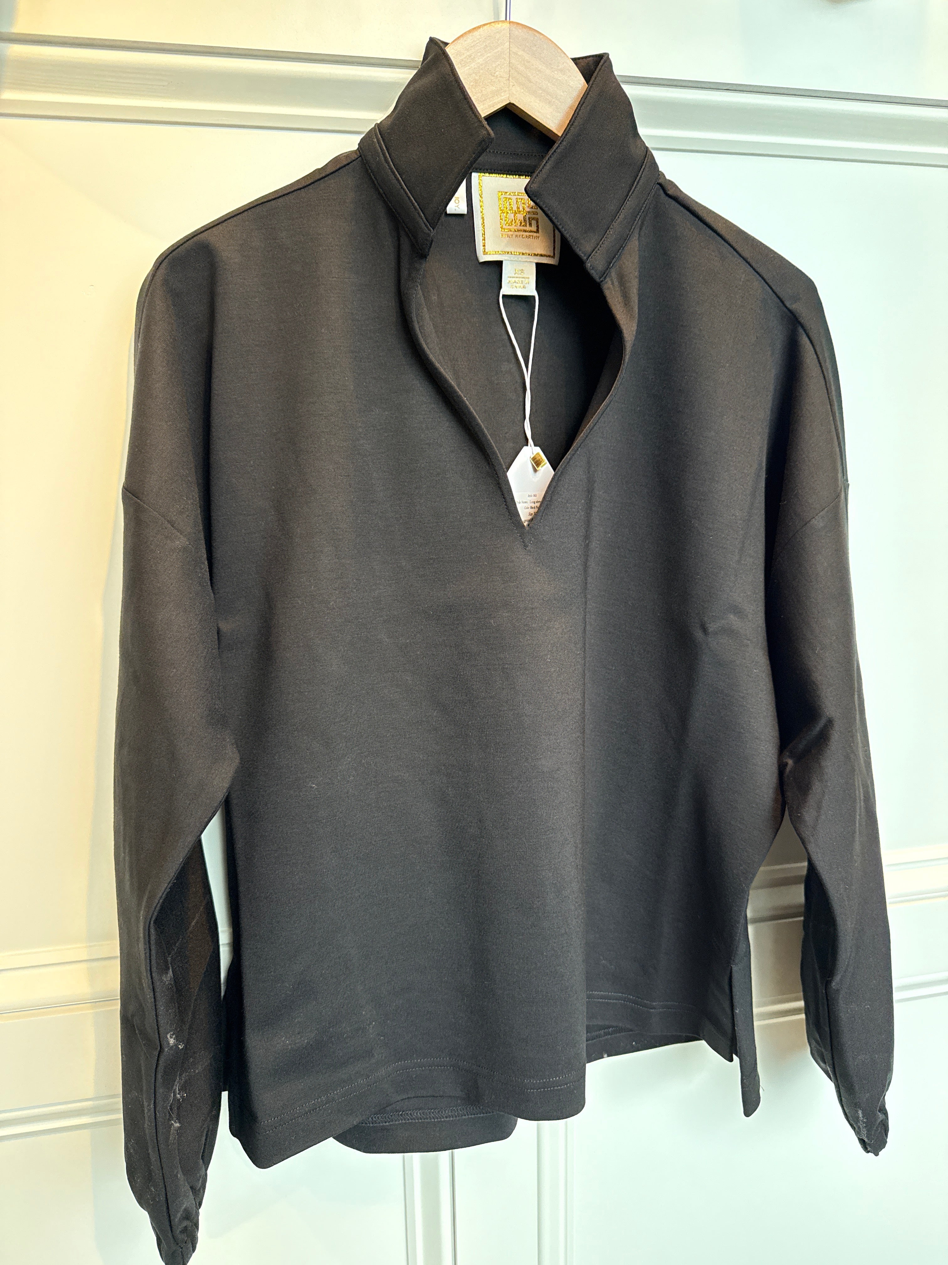 Emily McCarthy Long Sleeve Poppy Black Ponte