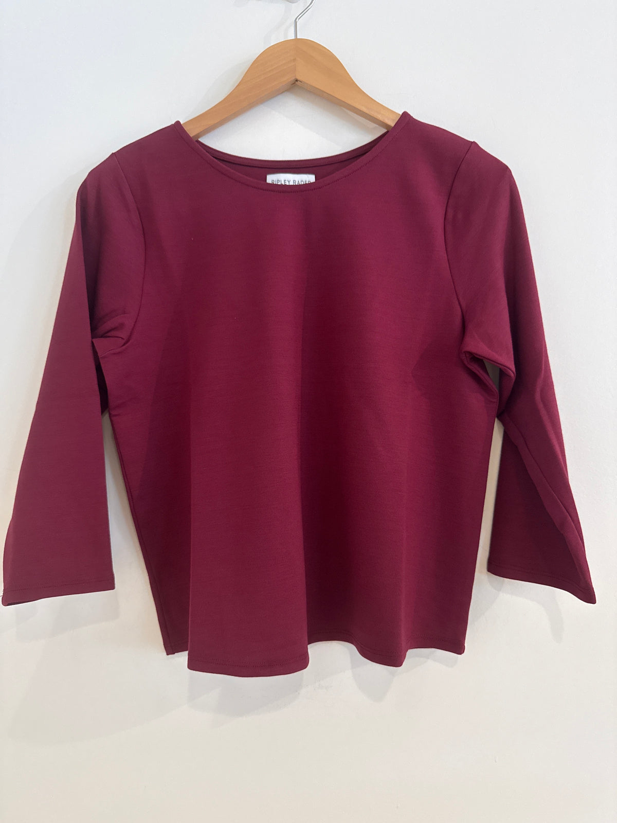 Ripley Rader Ponte 3/4 Sleeve Top Wine