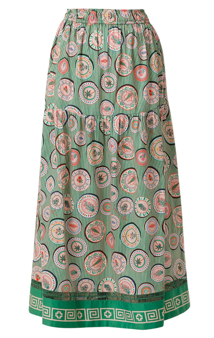 Emily Lovelock Wilma Print Skirt