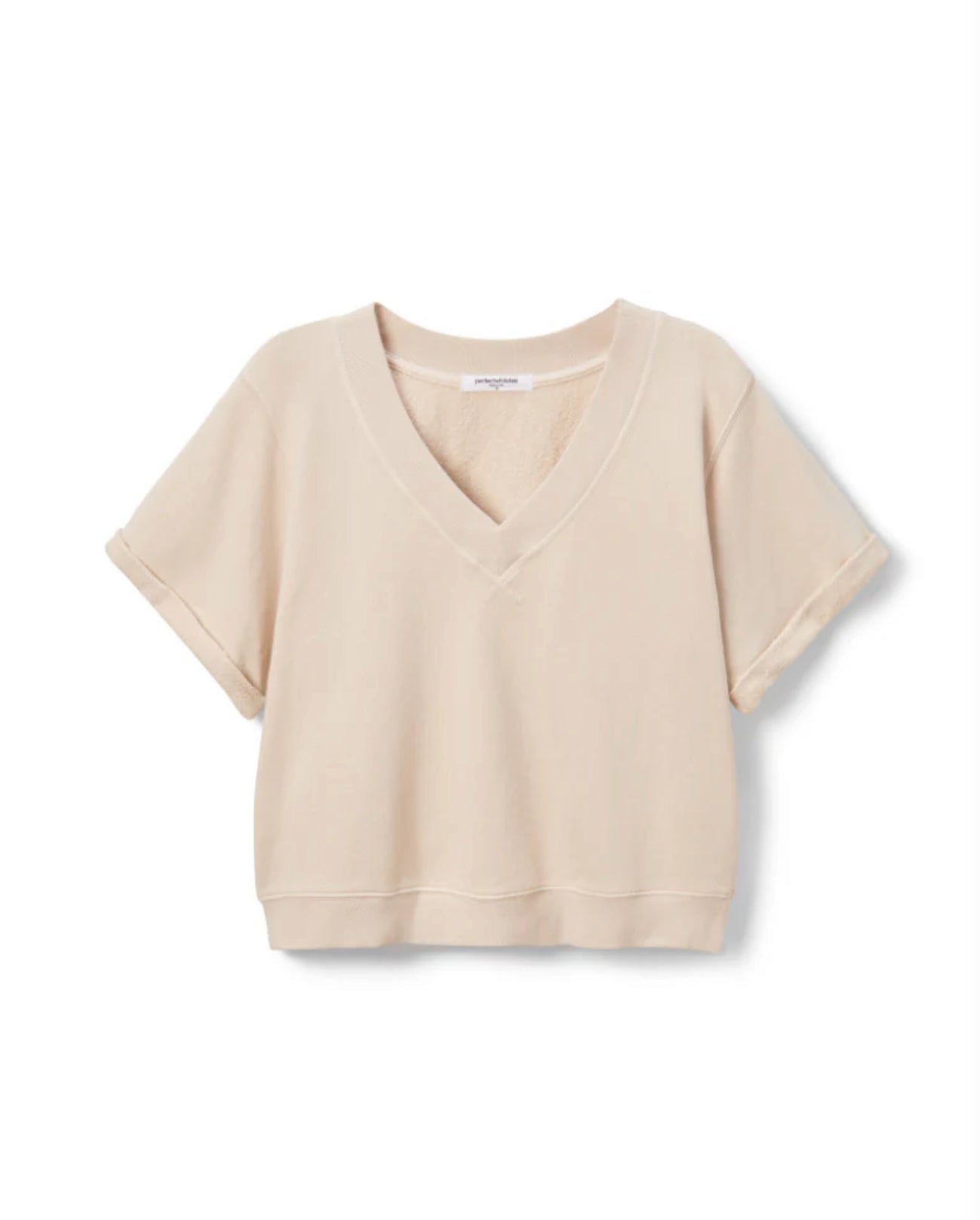 Perfect White Tee Briggs Rolled Sleeve Crew Sweatshirt Sugar