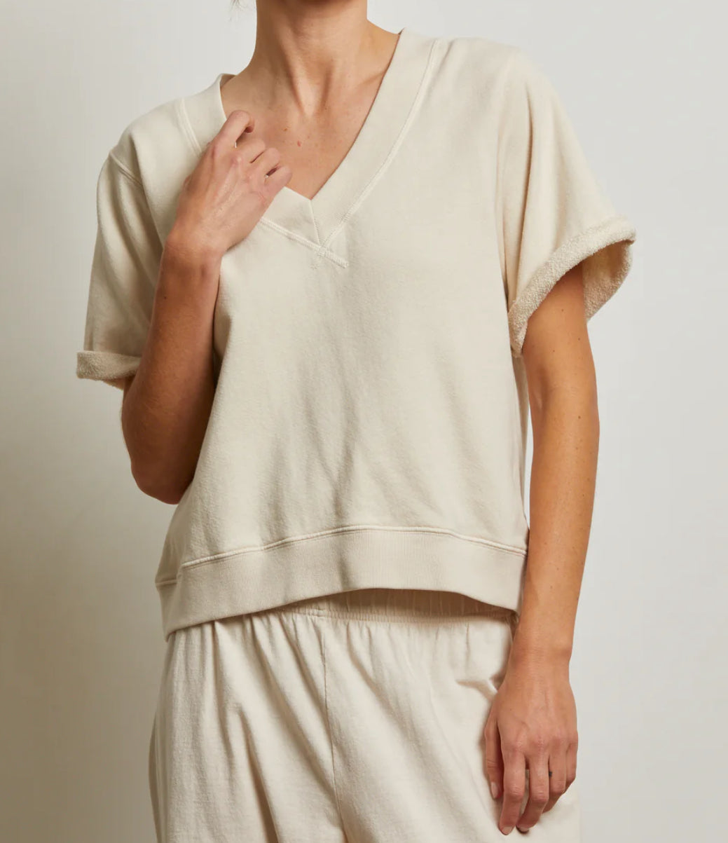 Perfect White Tee Briggs Rolled Sleeve Crew Sweatshirt Sugar