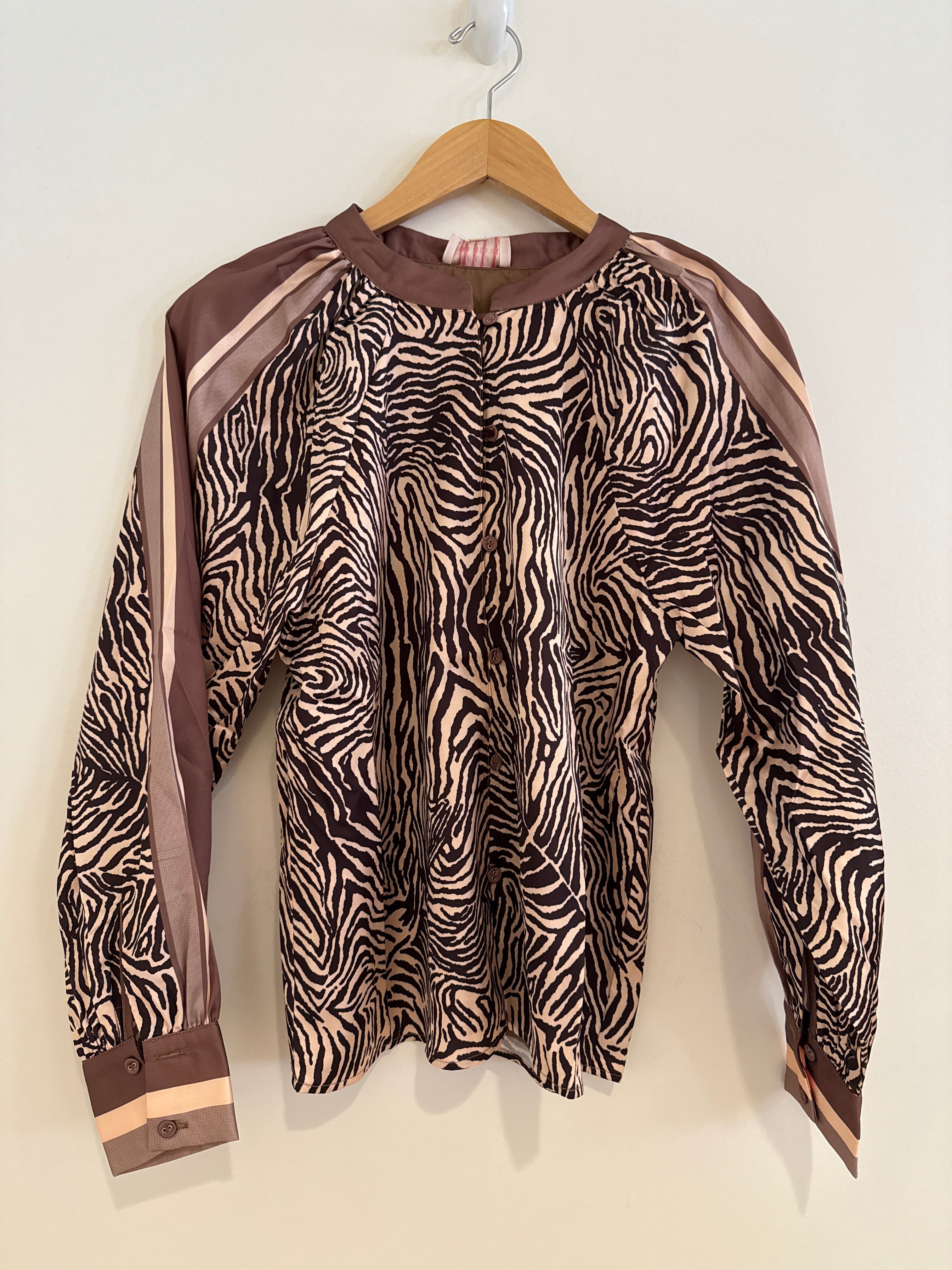 CB Animal Print Top Brown