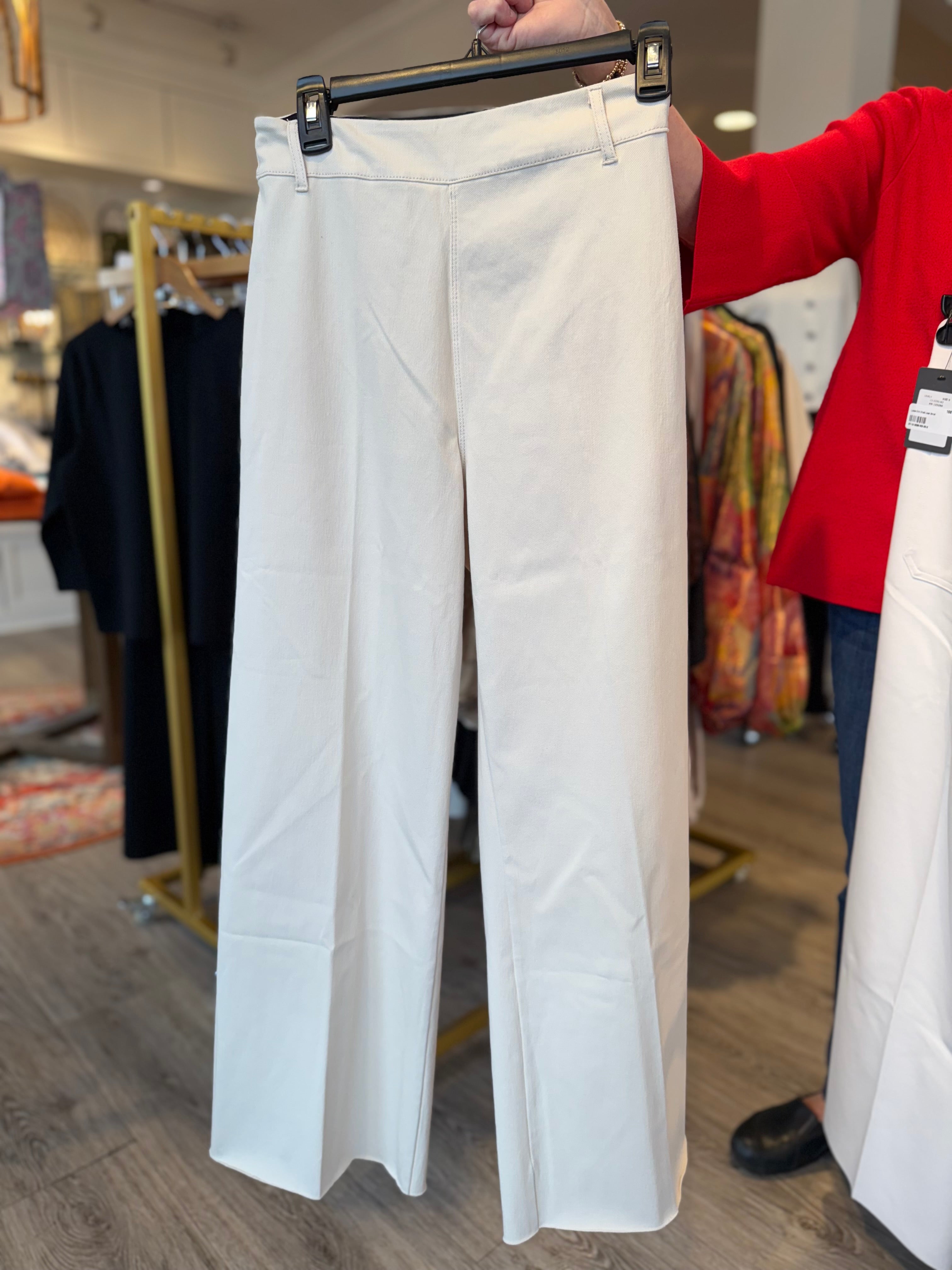 Lysse Erin Hi Waist Wide Leg Denim Oat