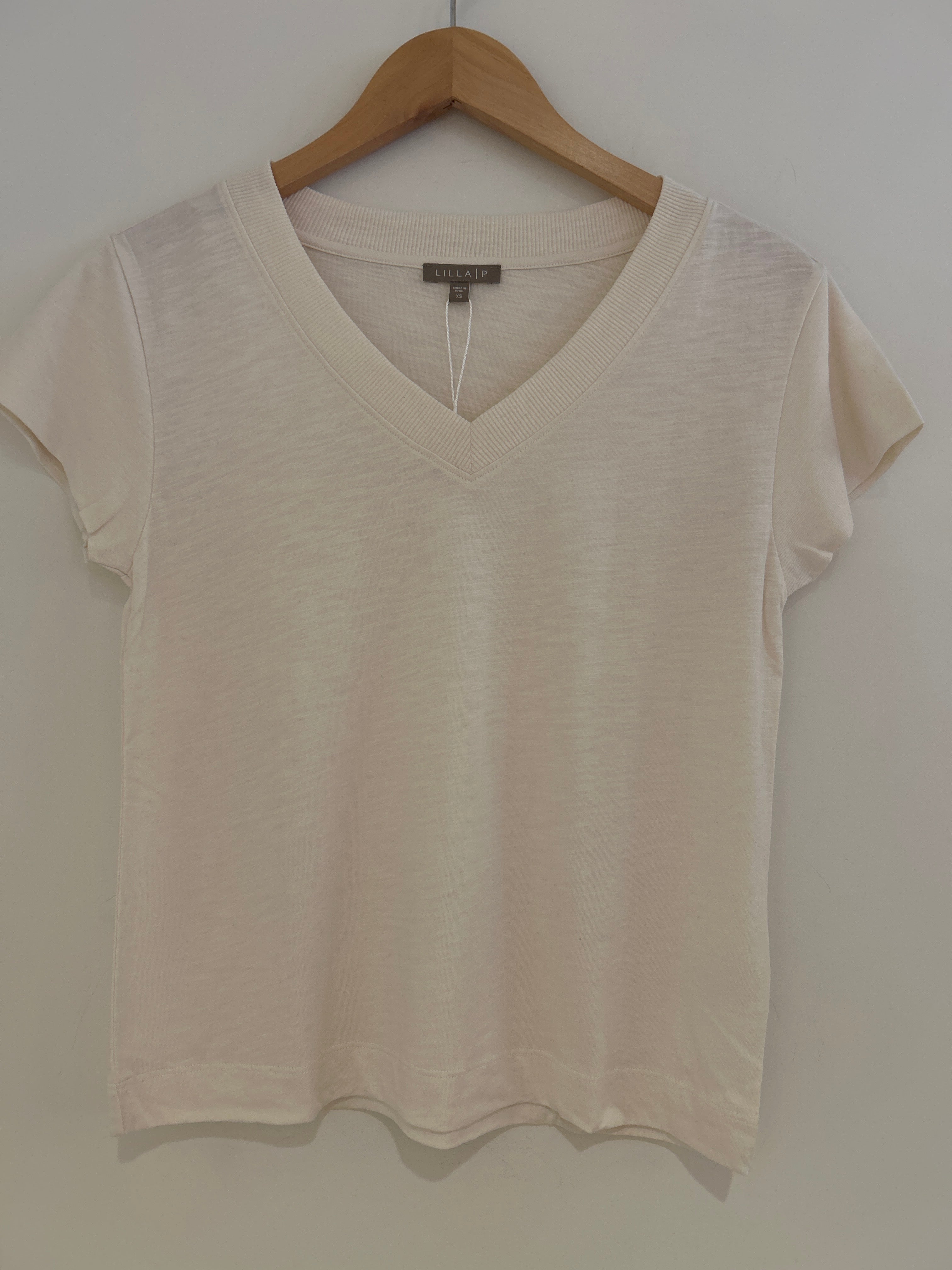 Lilla P Short Sleeve V Neck Tee
