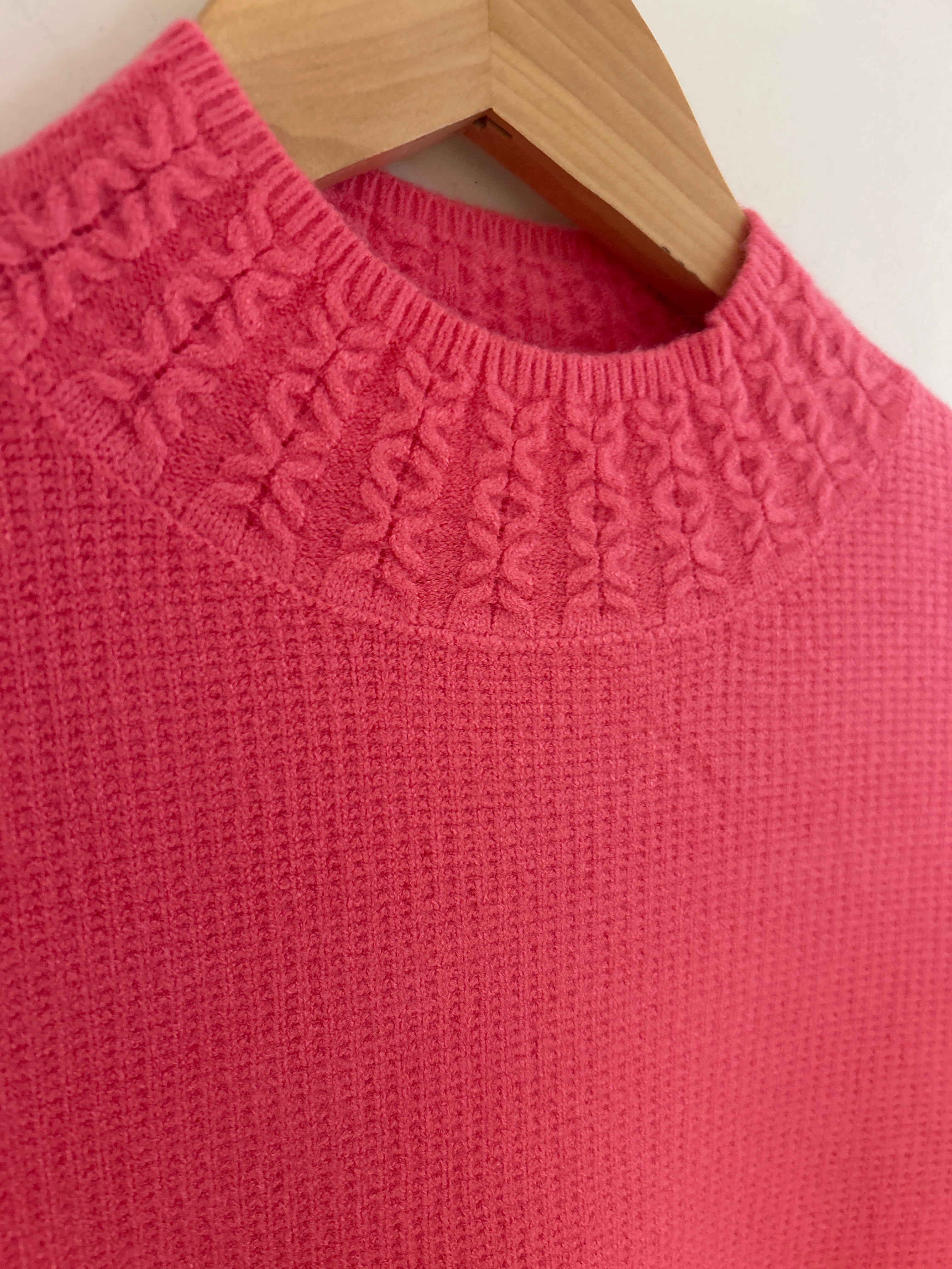 MD'M Pink Mock Neck Detail Sweater