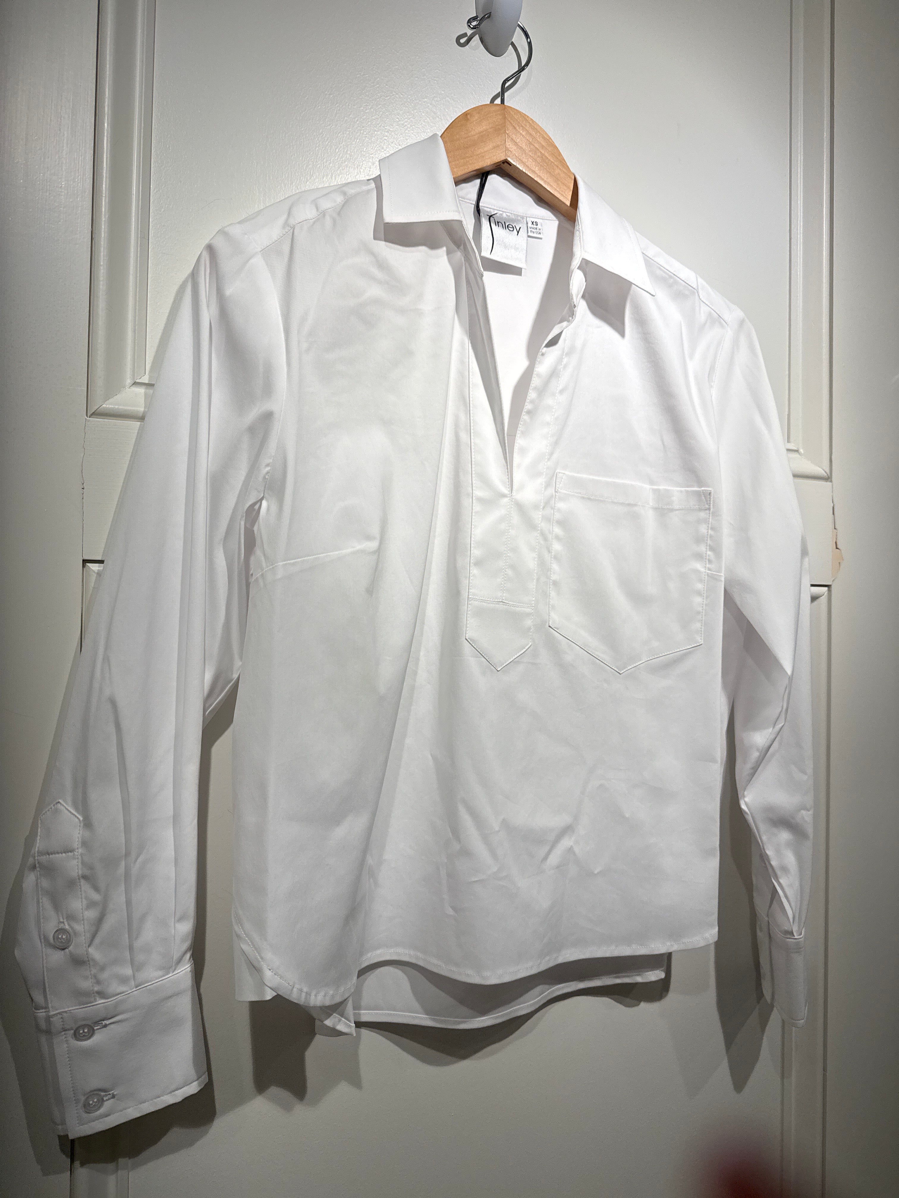 Finley Joni Popover White Poplin
