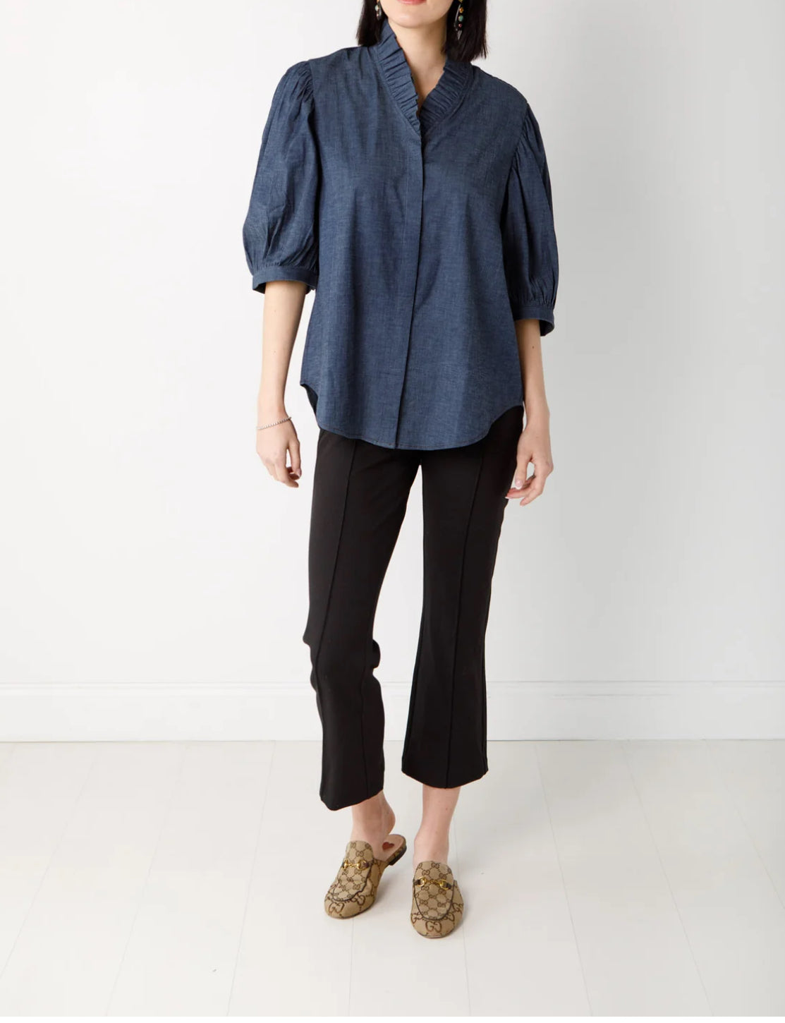 Holly Shae Laura Top Stretch Denim