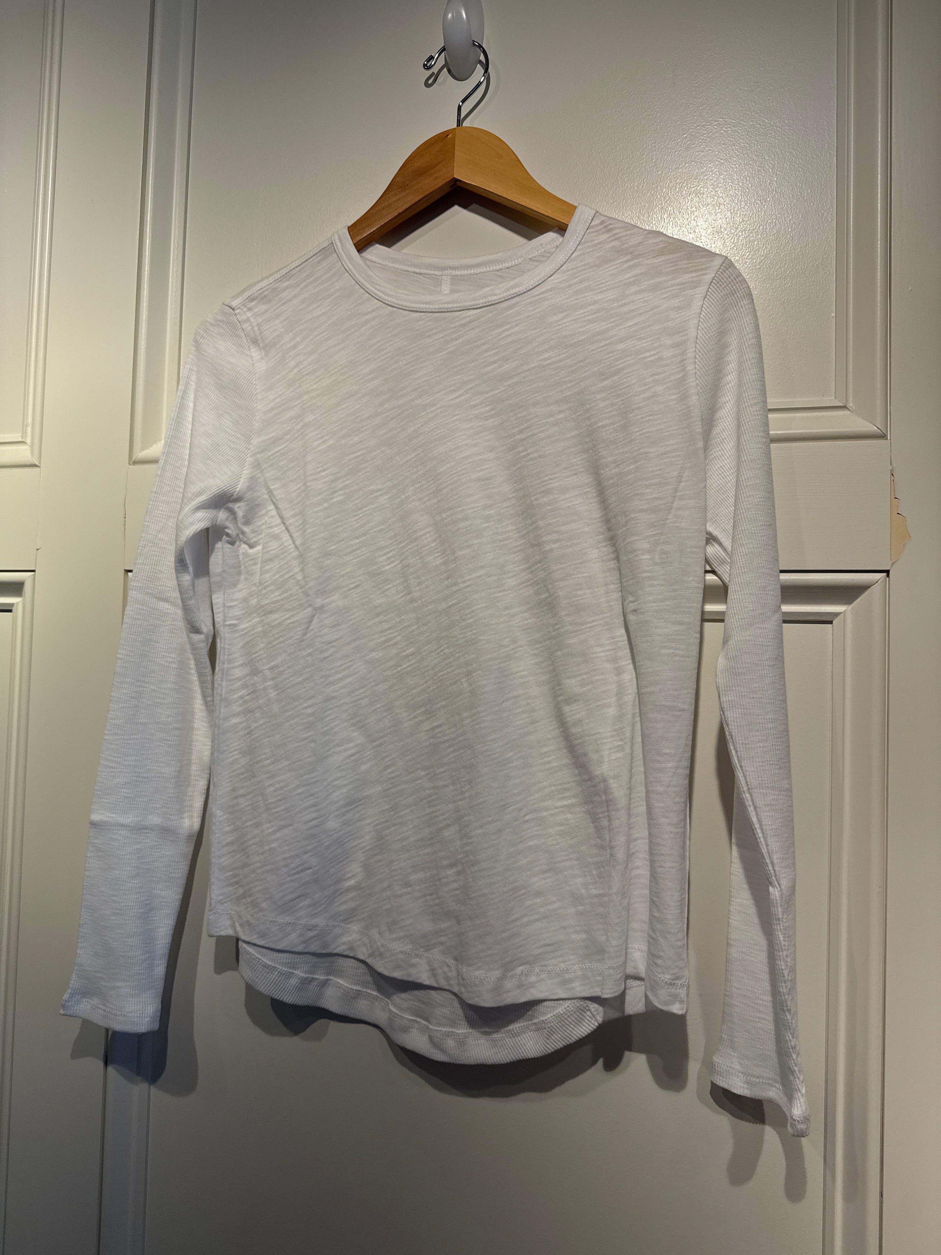 Elliott Lauren Crew Neck L/S Tee White