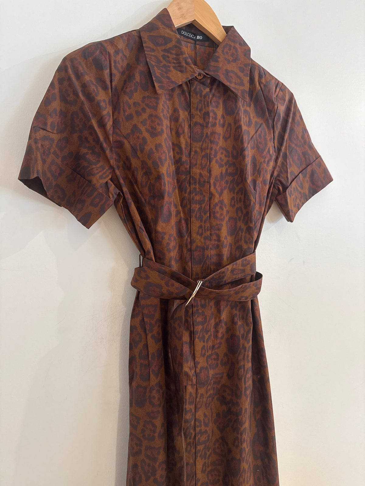 Dolce Cabo Poplin Shirtdress Leopard