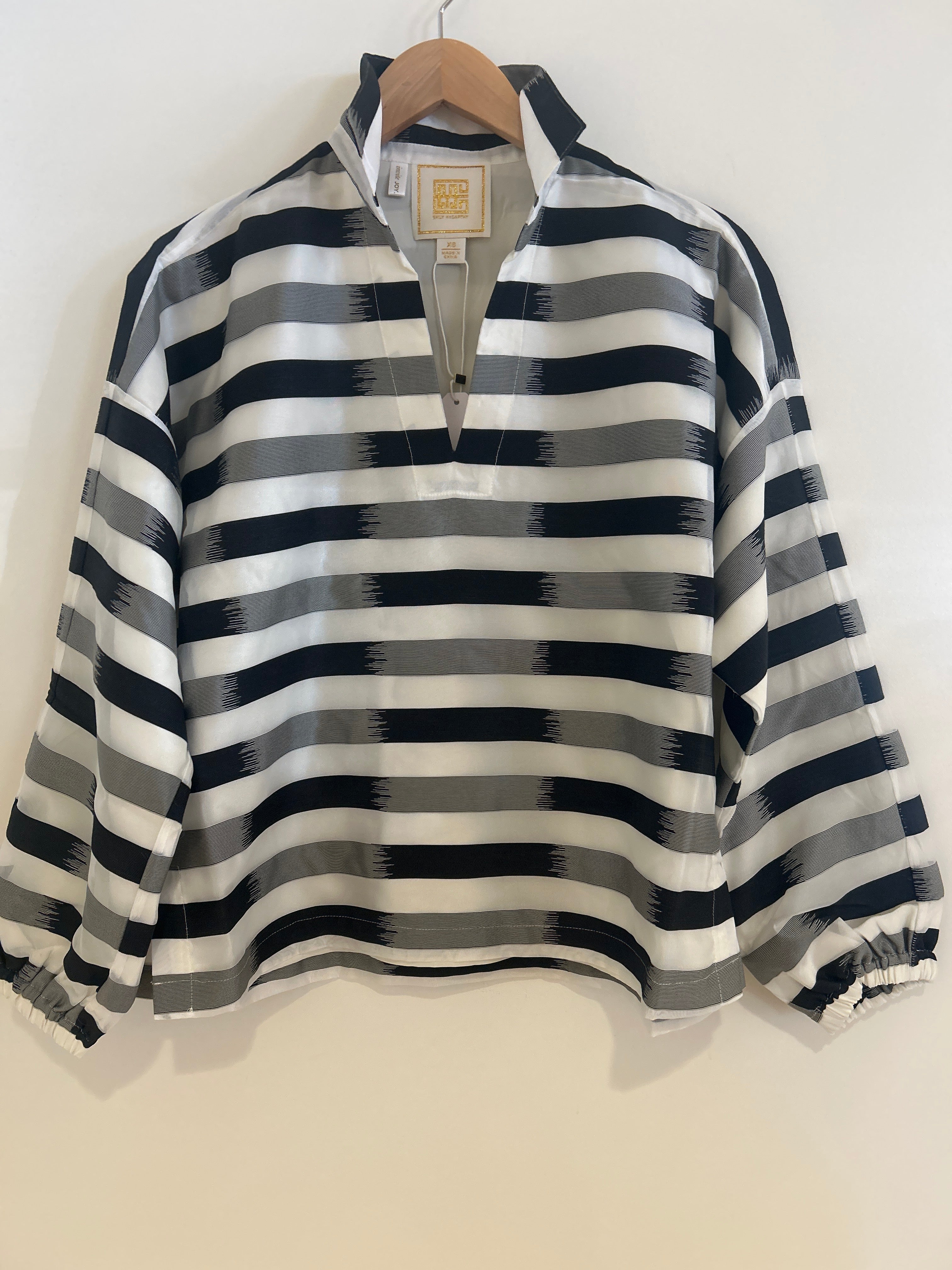 Emily McCarthy L/S Poppy Truffle Stripe