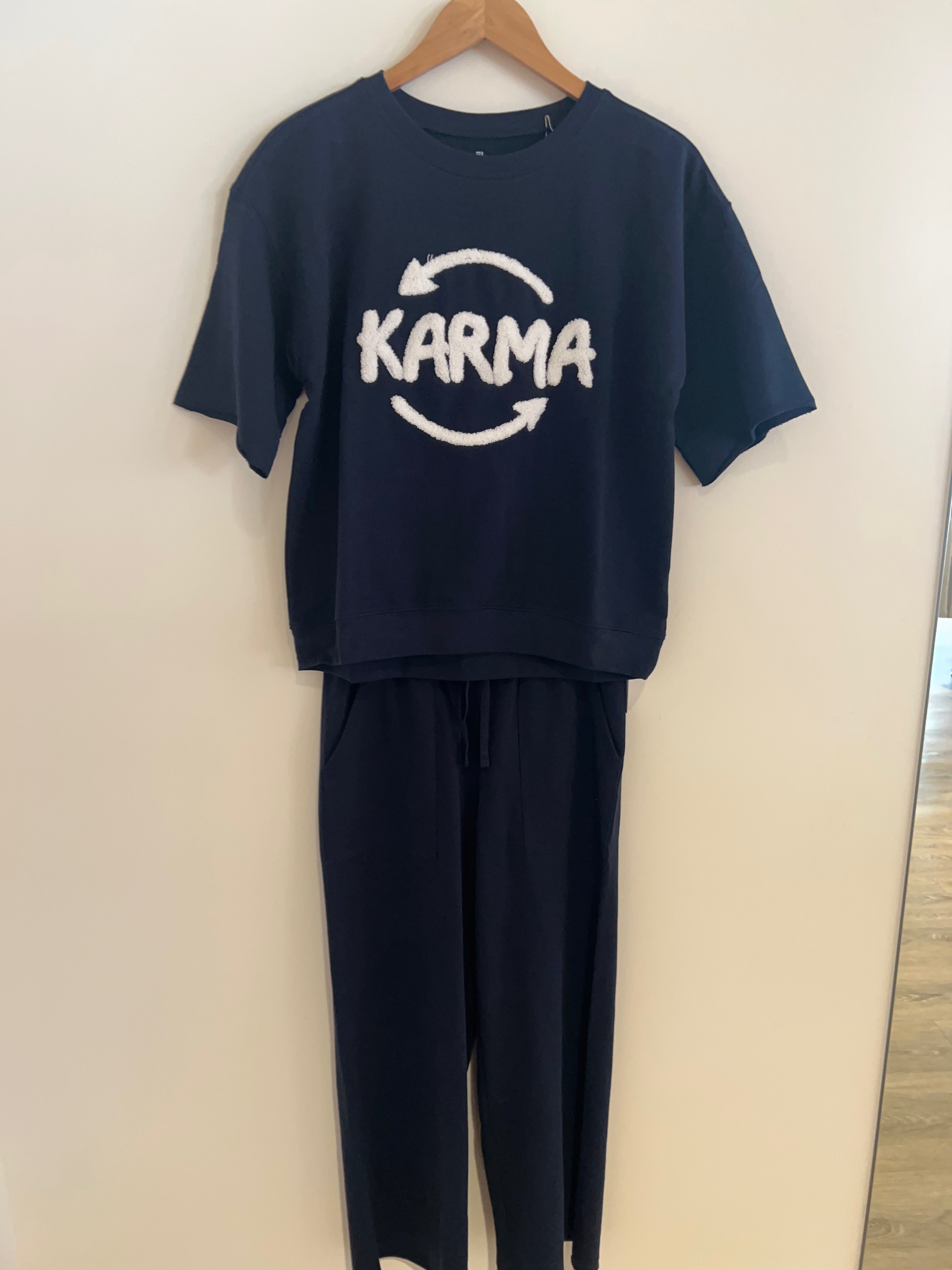 Elliott Lauren Navy Knit Pants