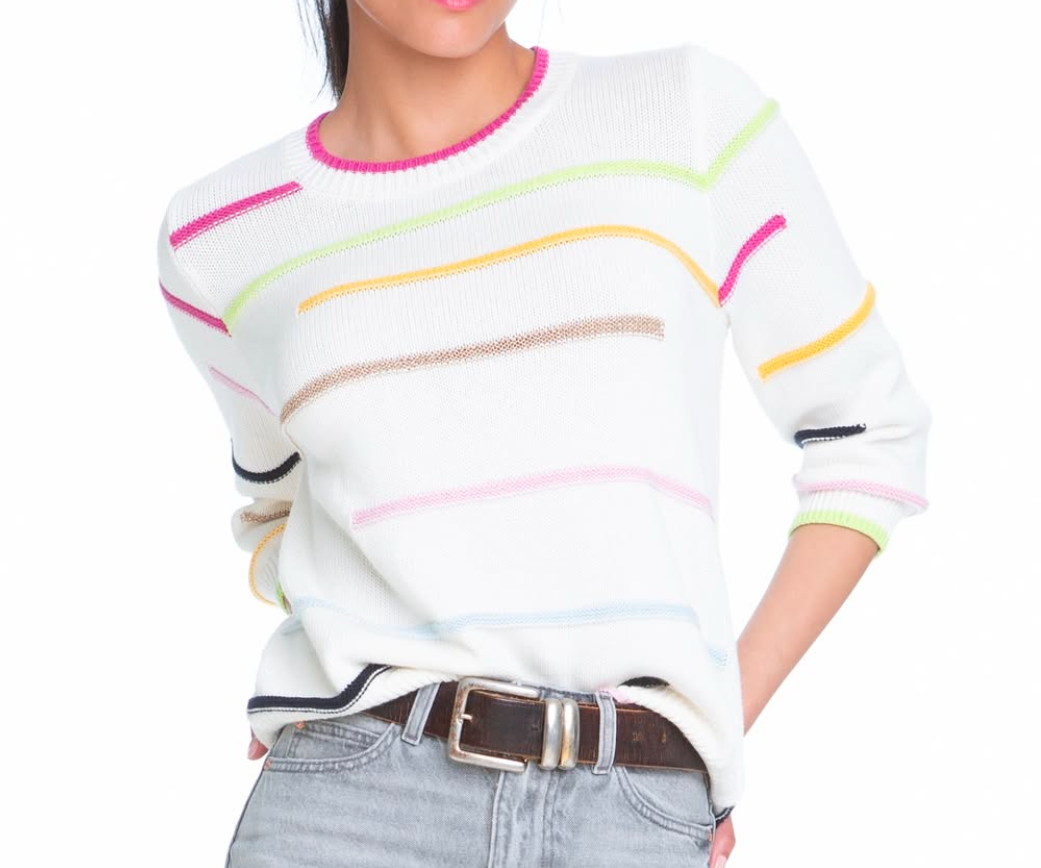 Elliott Lauren Multi Stripe Sweater