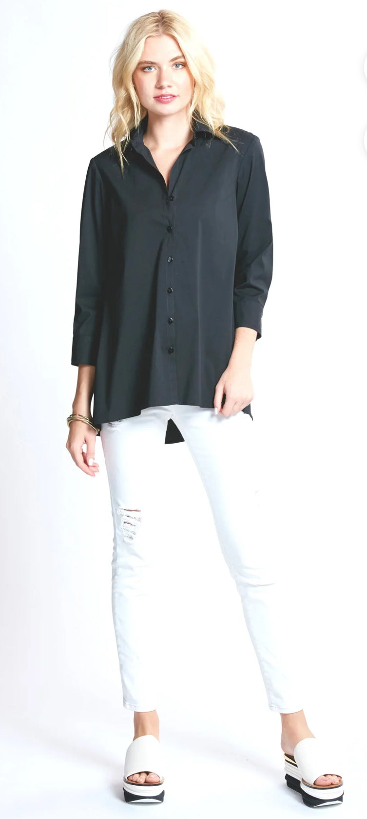 Finley Trapeze Blouse Black
