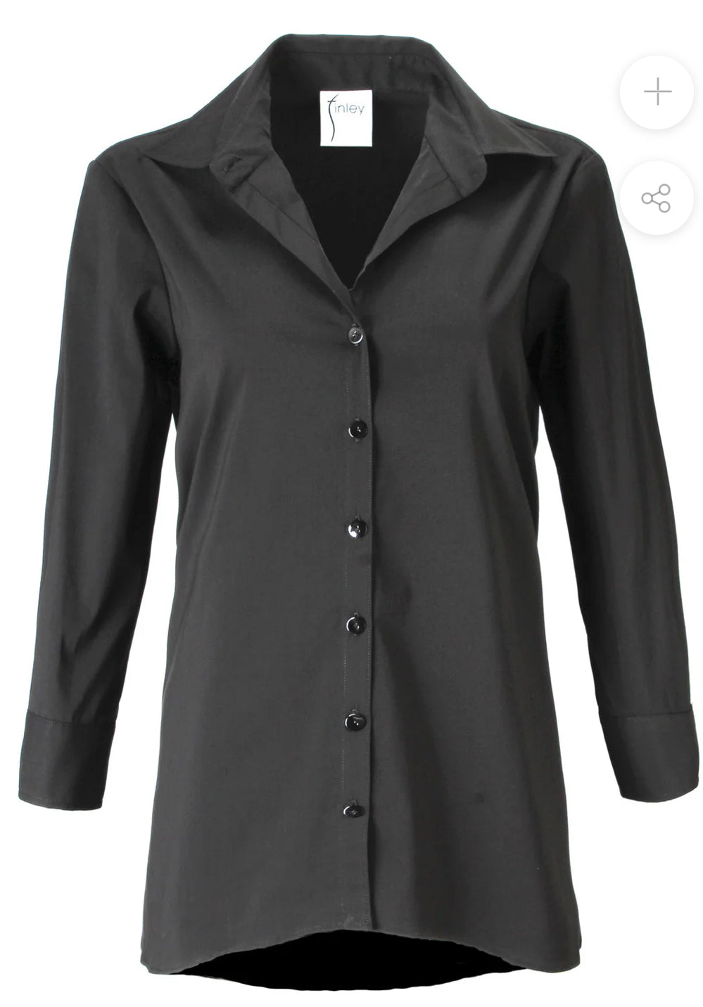 Finley Trapeze Blouse Black