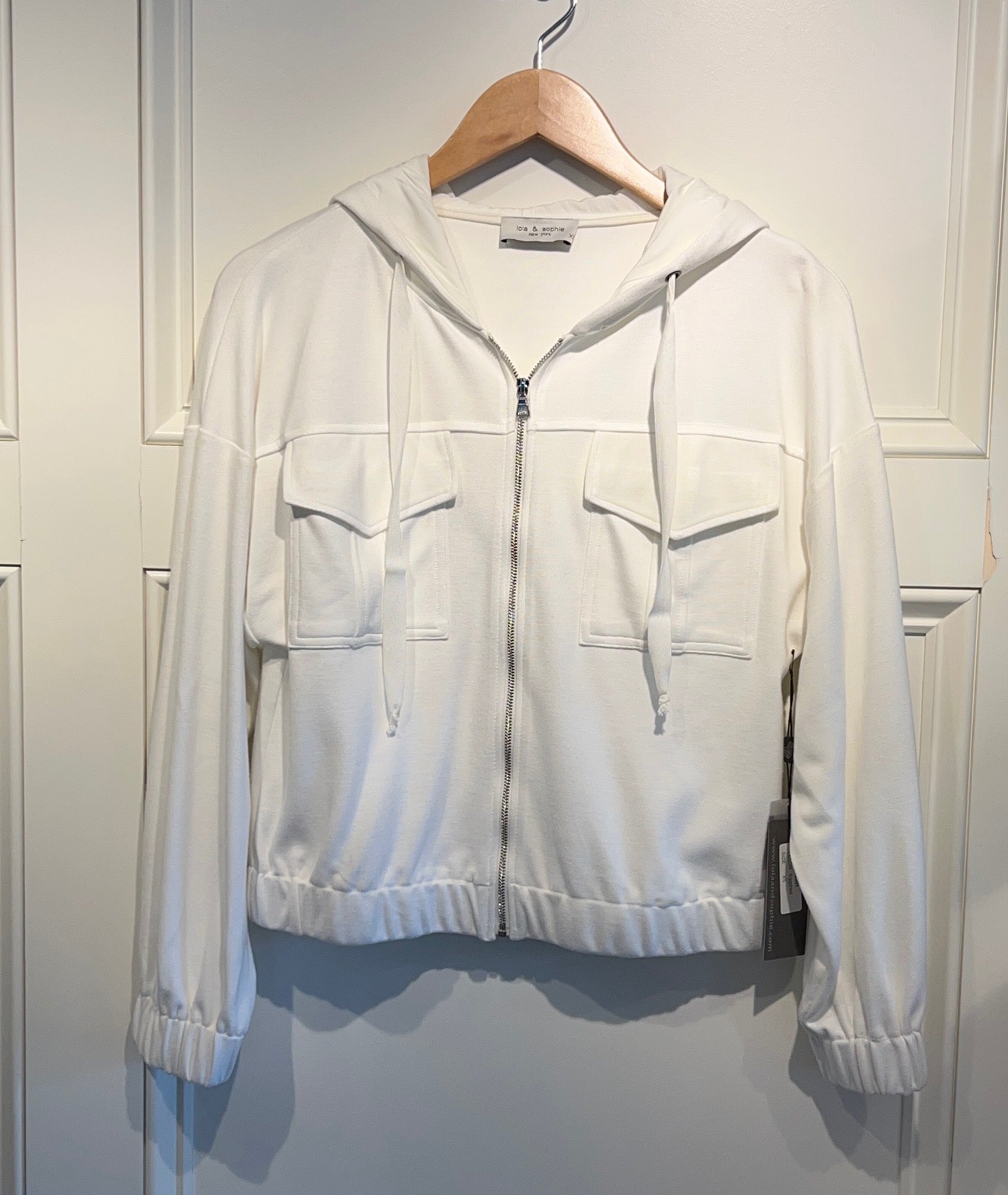 Lola & Sophie Ivory Ponte Hoodie