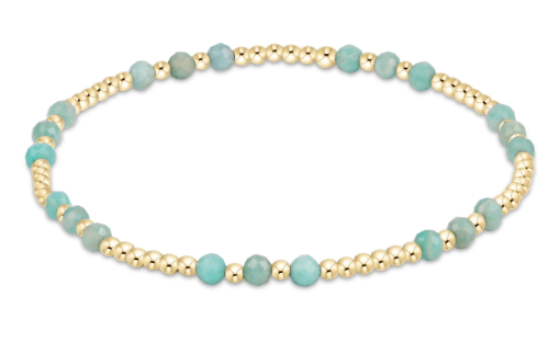 E Newton Gold Joy 3mm Amazonite