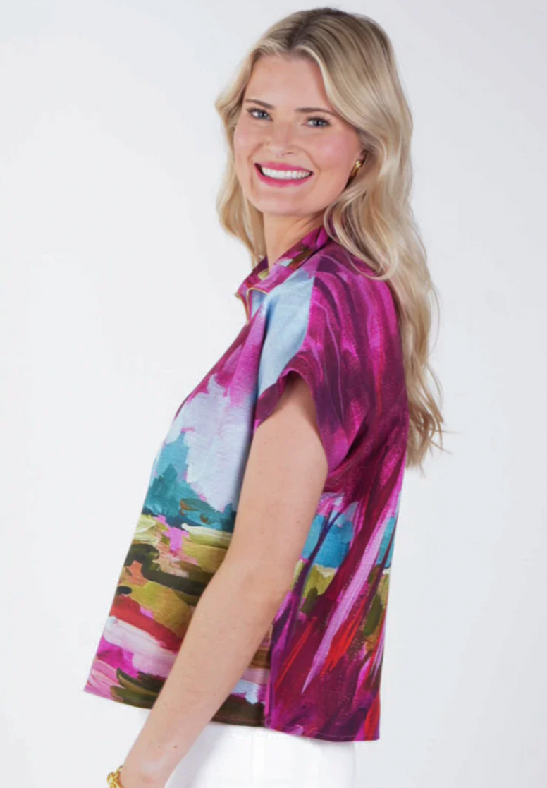 Emily McCarthy Poppy Top-Bellamy Sunset