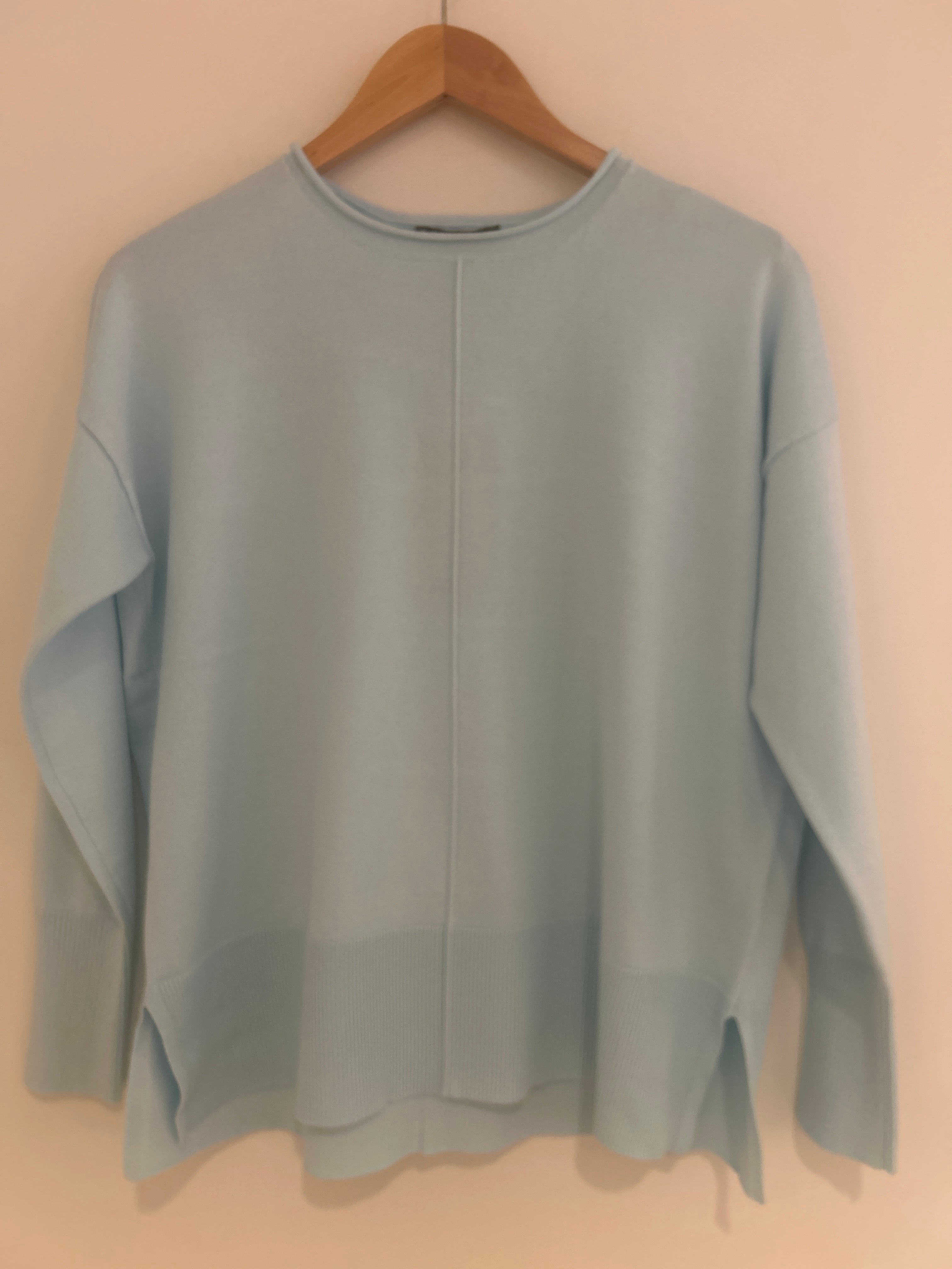 Roll Edge Crew Neck Sweater