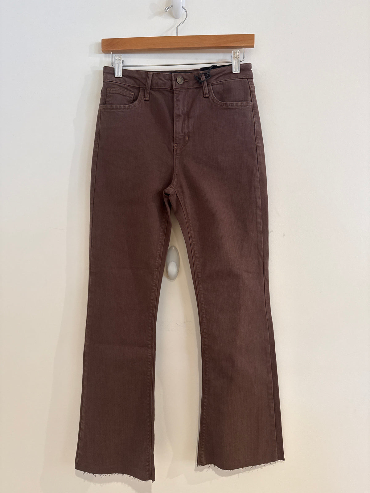 RR Cropped Flare Jean Brown