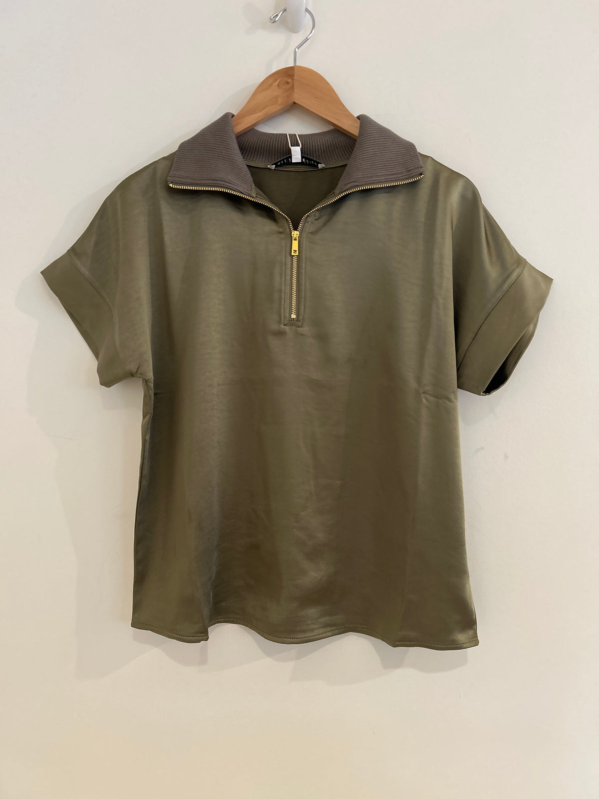 Melissa Nepton Hera Top Khaki Green