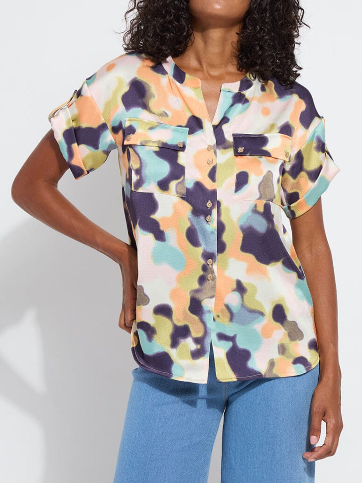 Lysse Olena Utility Blouse Ethereal