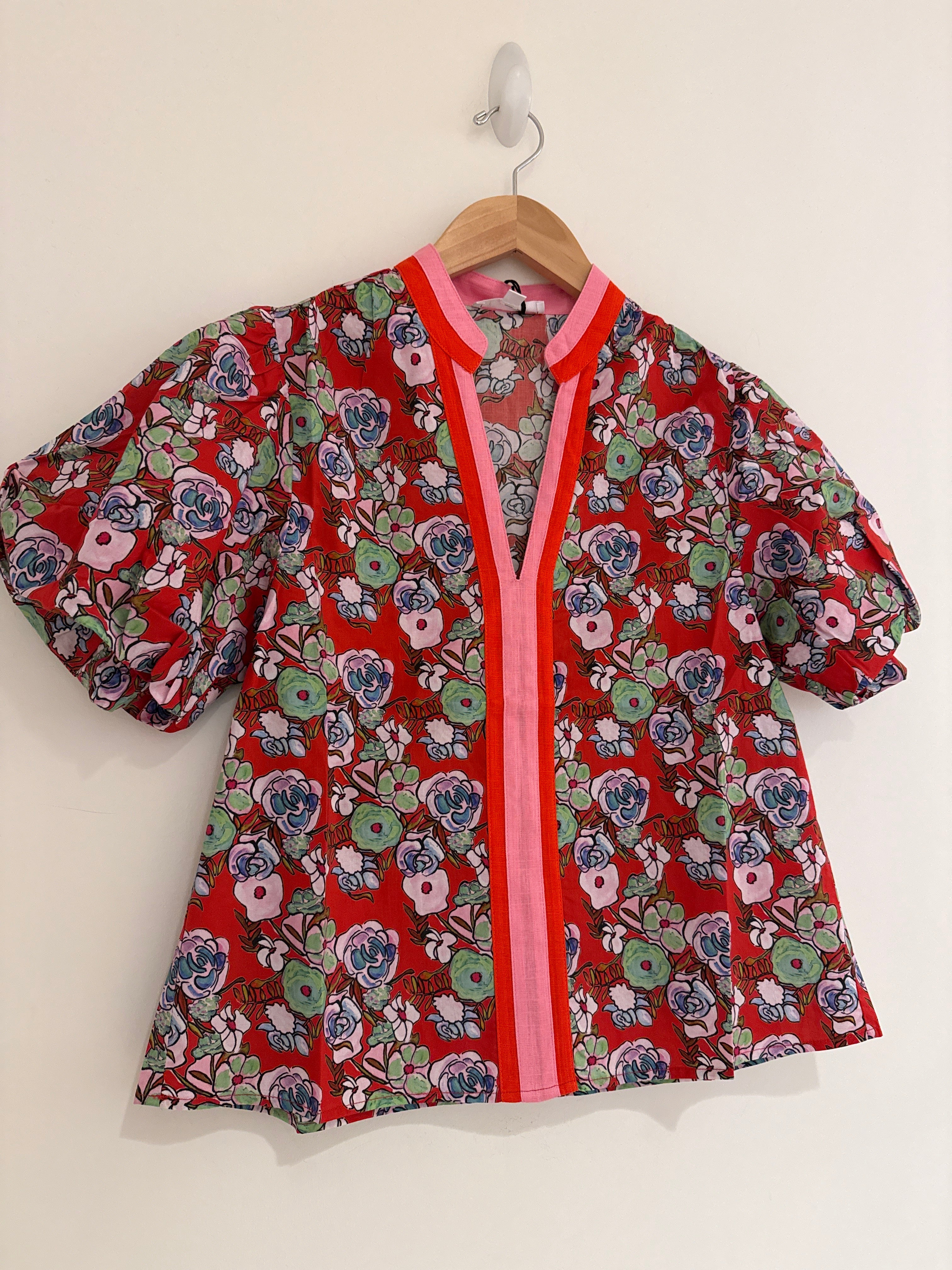 Charli Bird Print Top