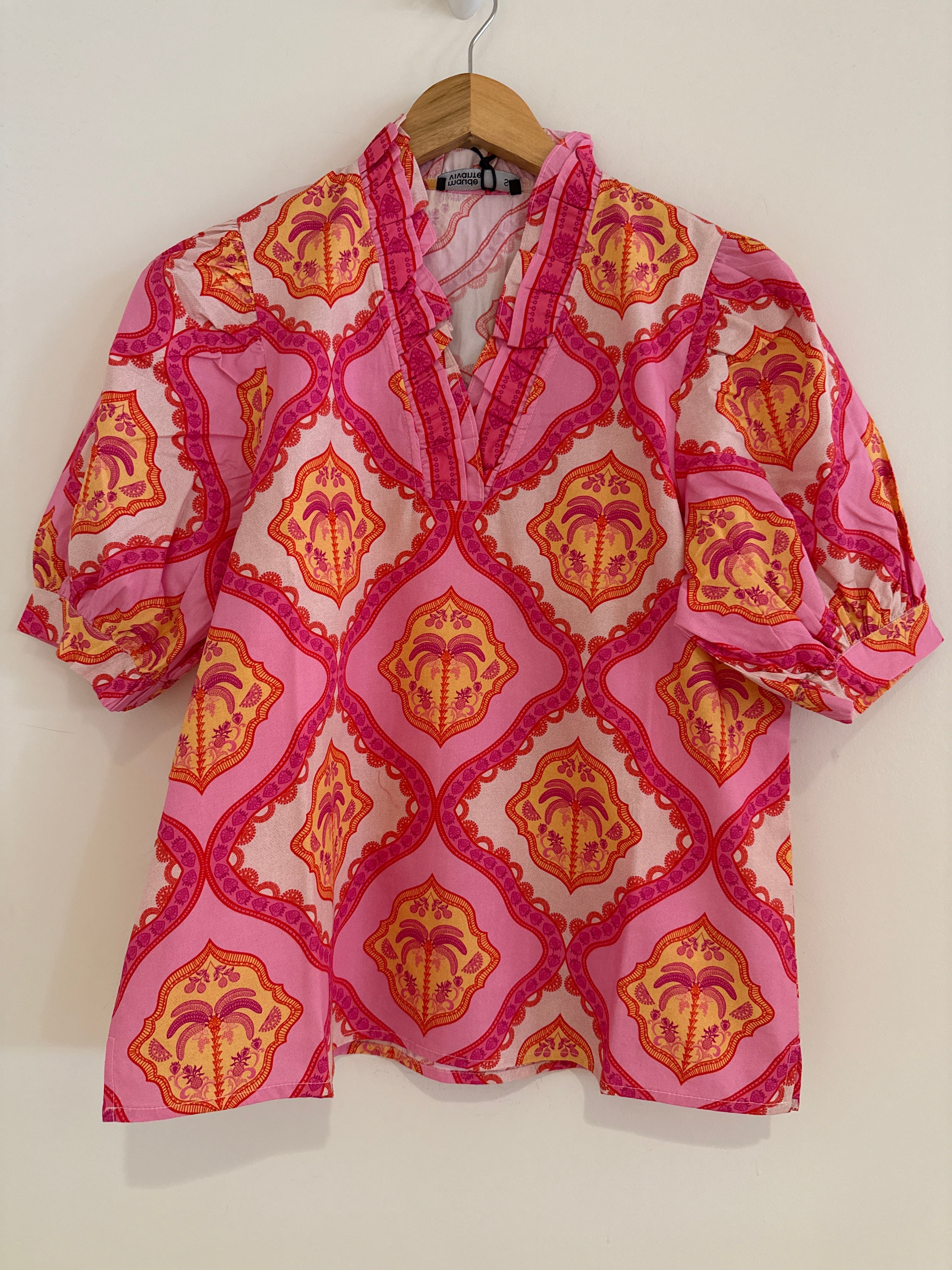 Maude Vivant Eva Top Palm Mirage