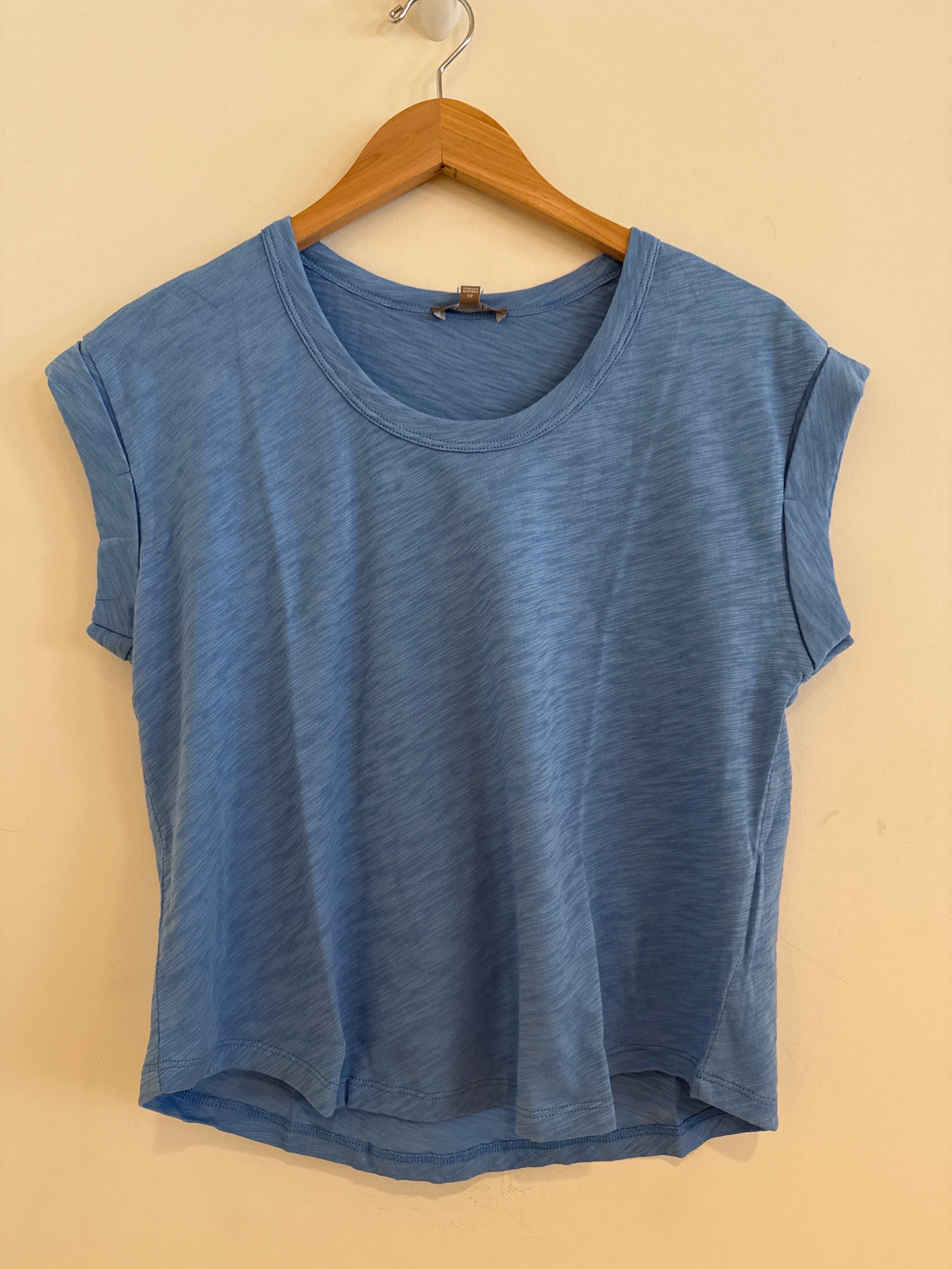 Lilla P Cuff Sleeve Boxy Tee Capri