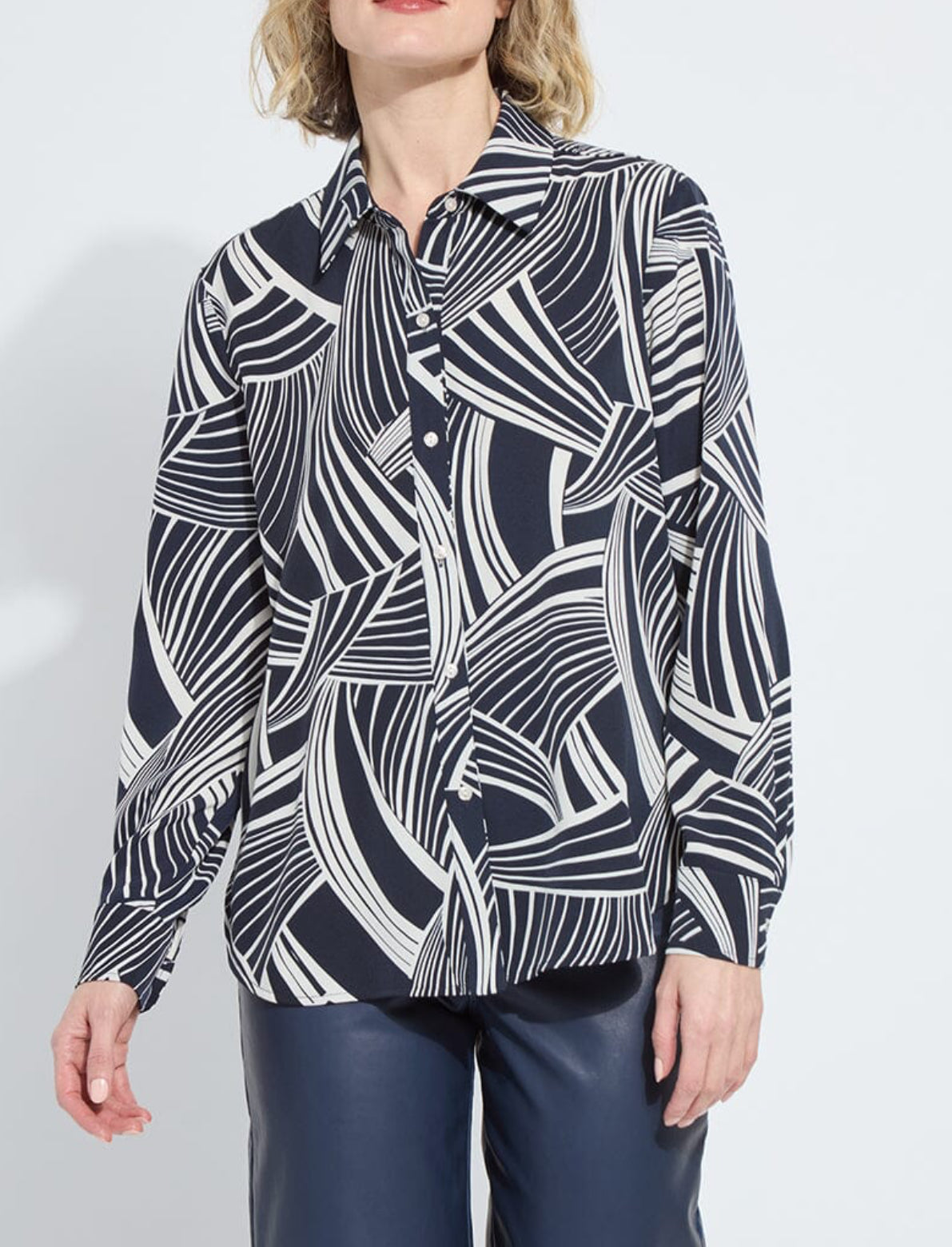 Lysse Parker Button Down Printed Shirt Winter