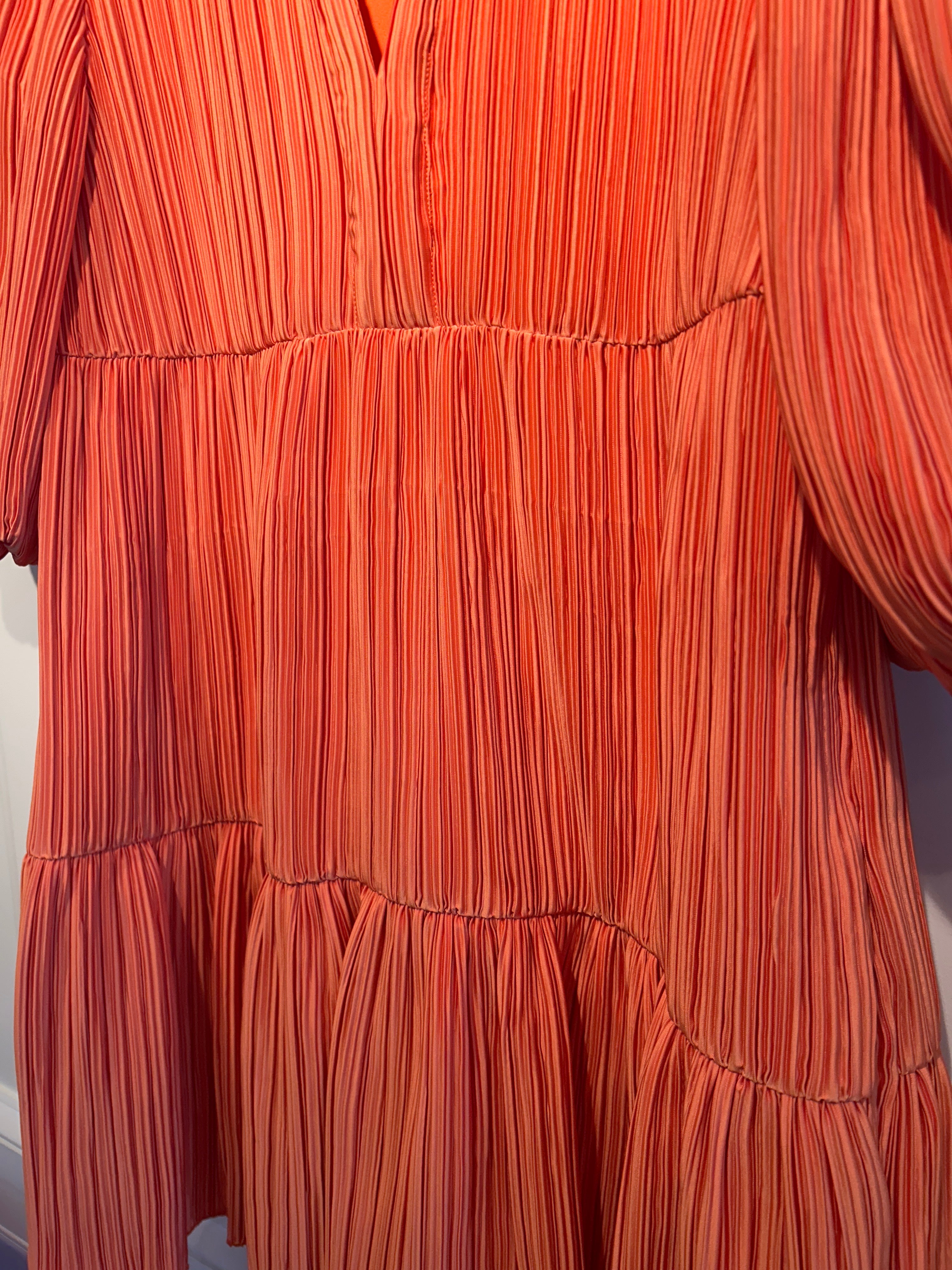 Emily McCarthy Frankie Dress Crinkle Coral