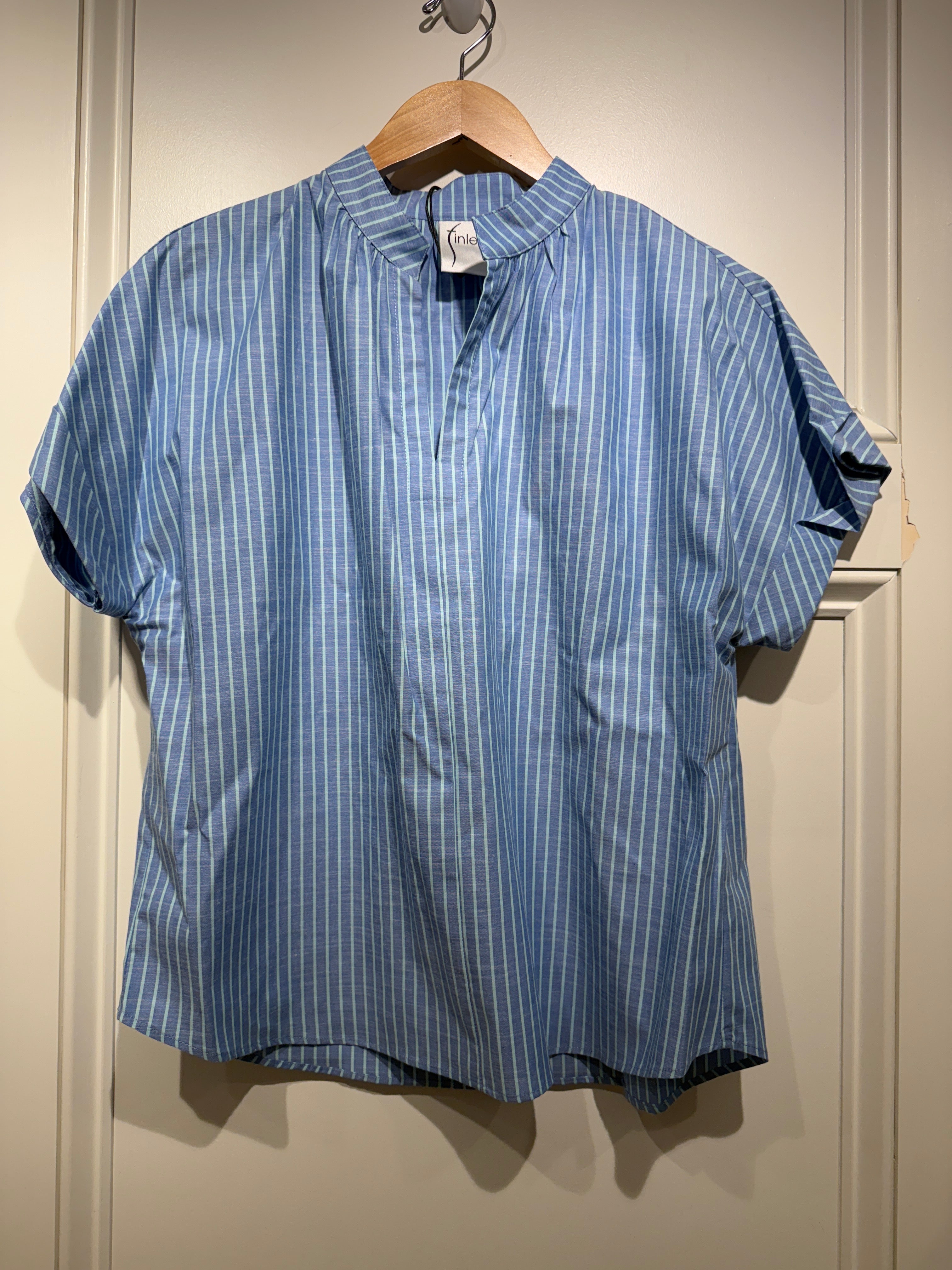 Finley jay Top Chambray Stripe