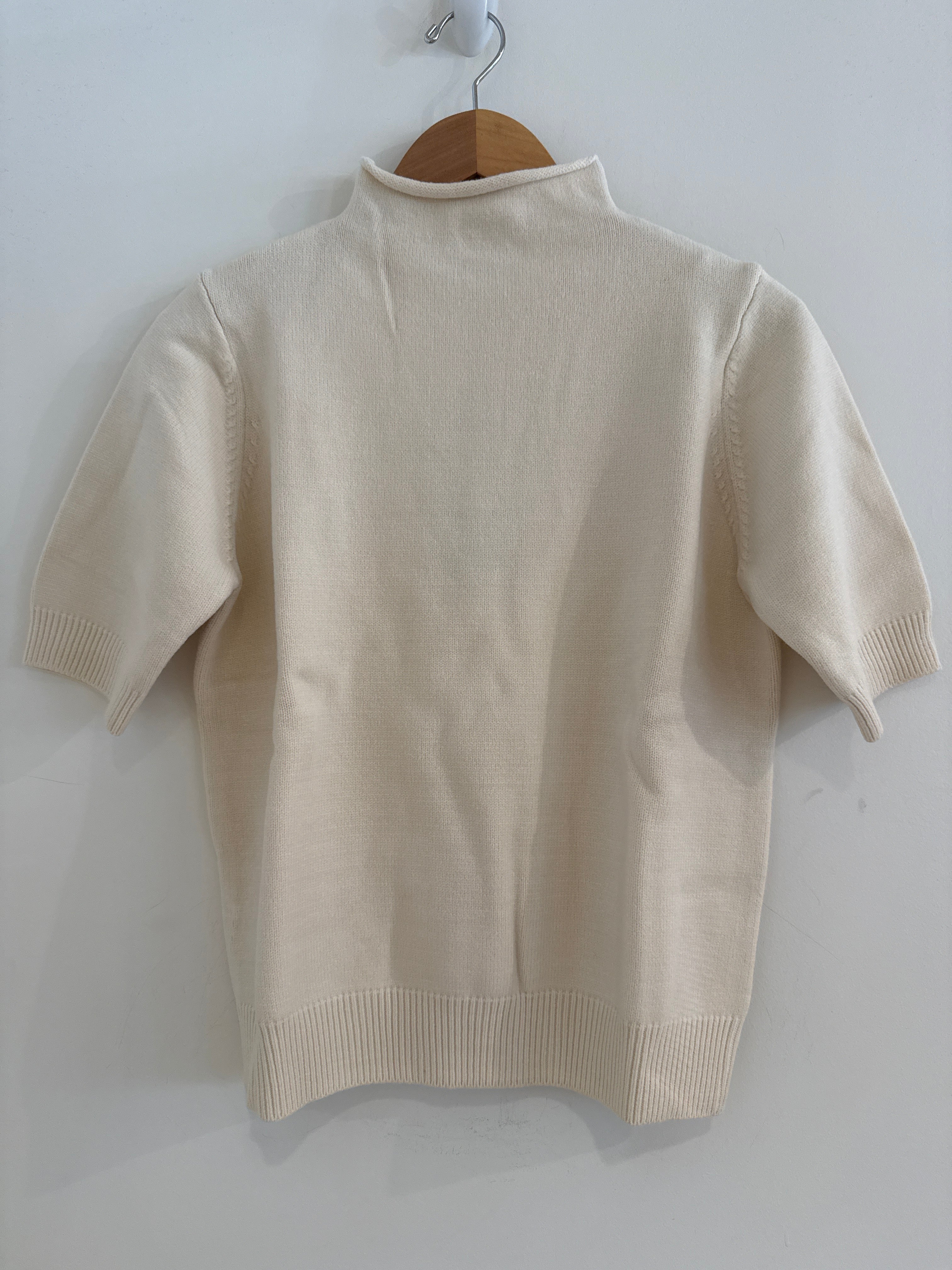 Lysse Short Sleeve Funnel Neck Sweater