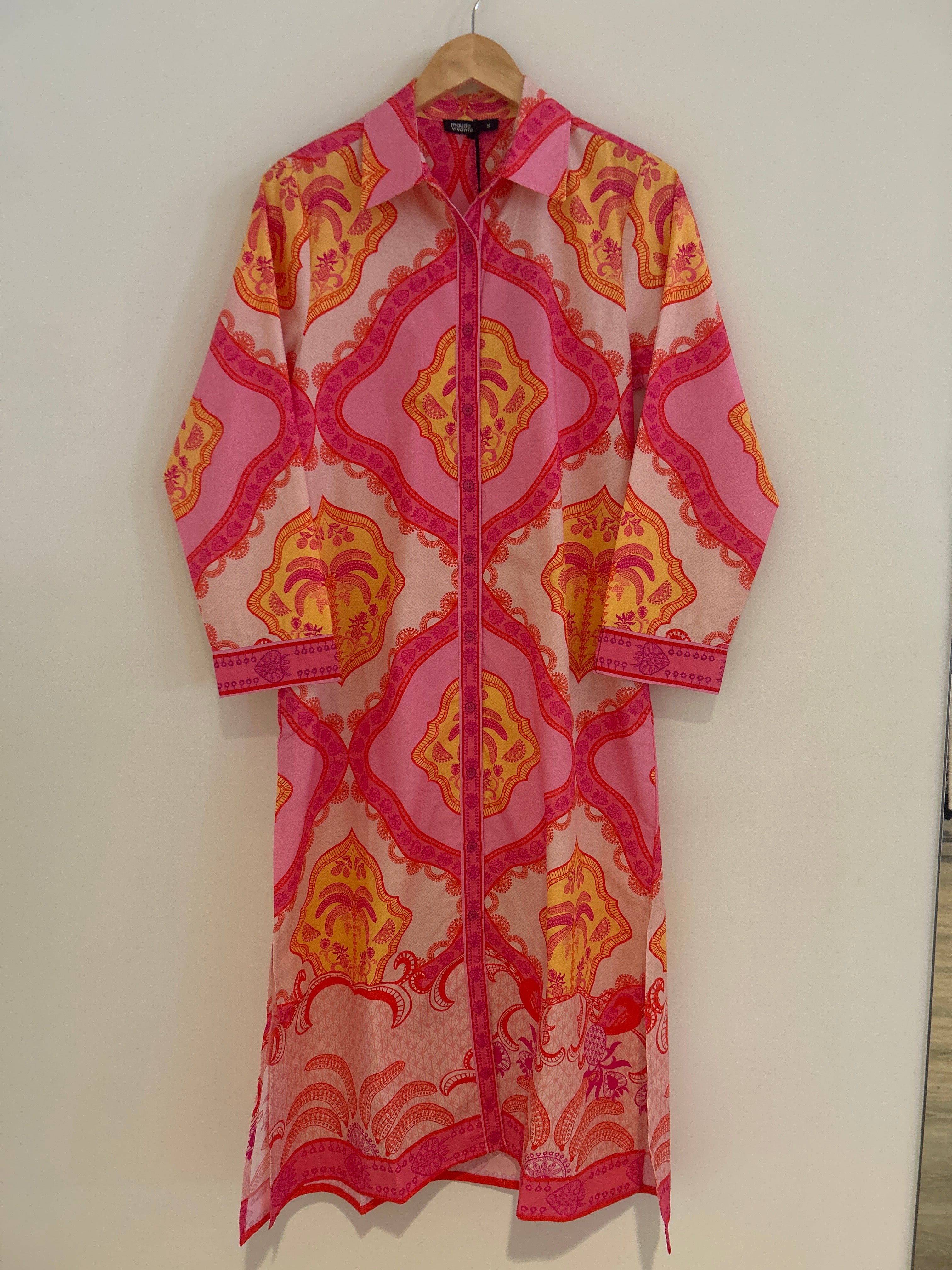 Maude Vivant Eliza Maxi Dress Palm Mirage