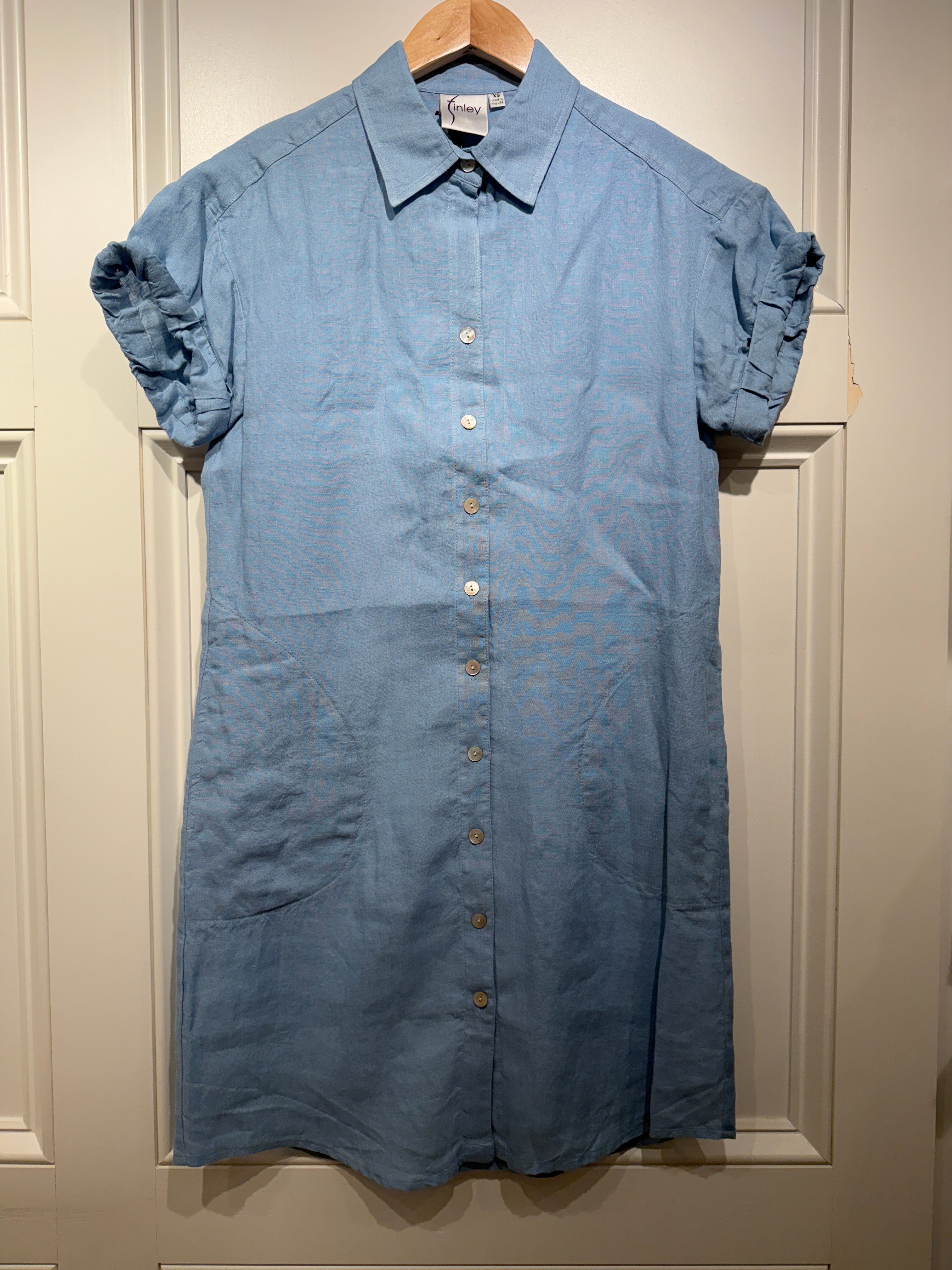 Finley Camp Dress Washed Linen