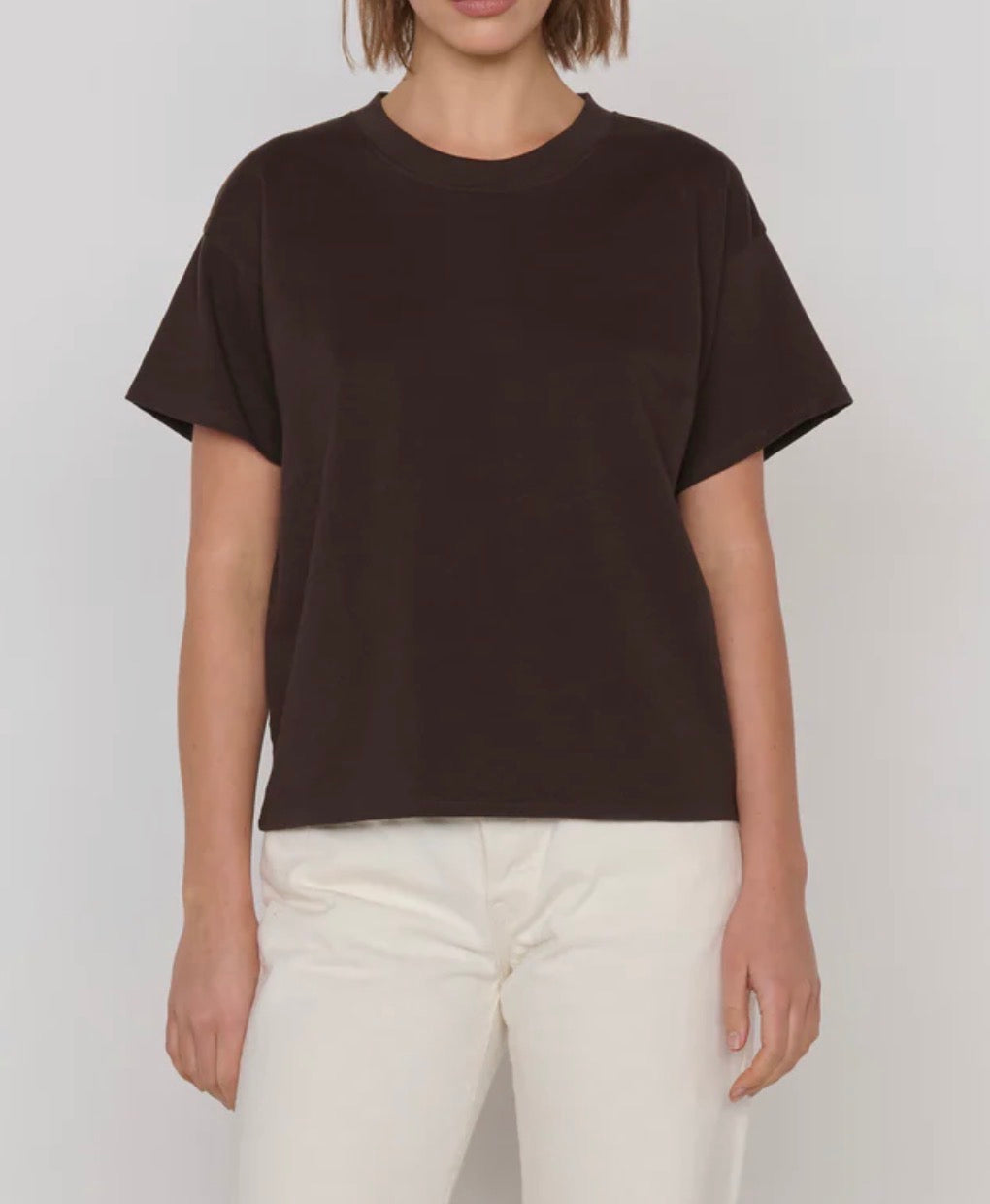 Nation Jessa Boxy Tee Cocoa