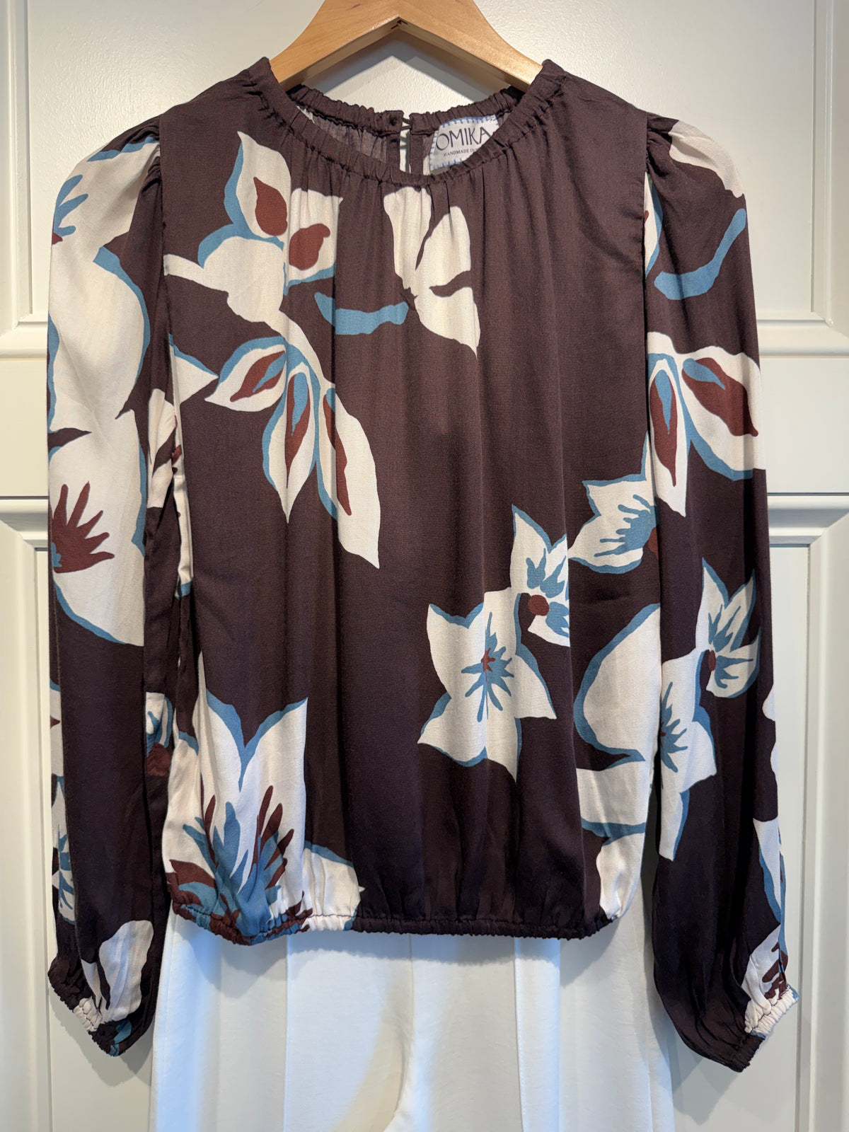 Omika Ayla Blouse Ganache