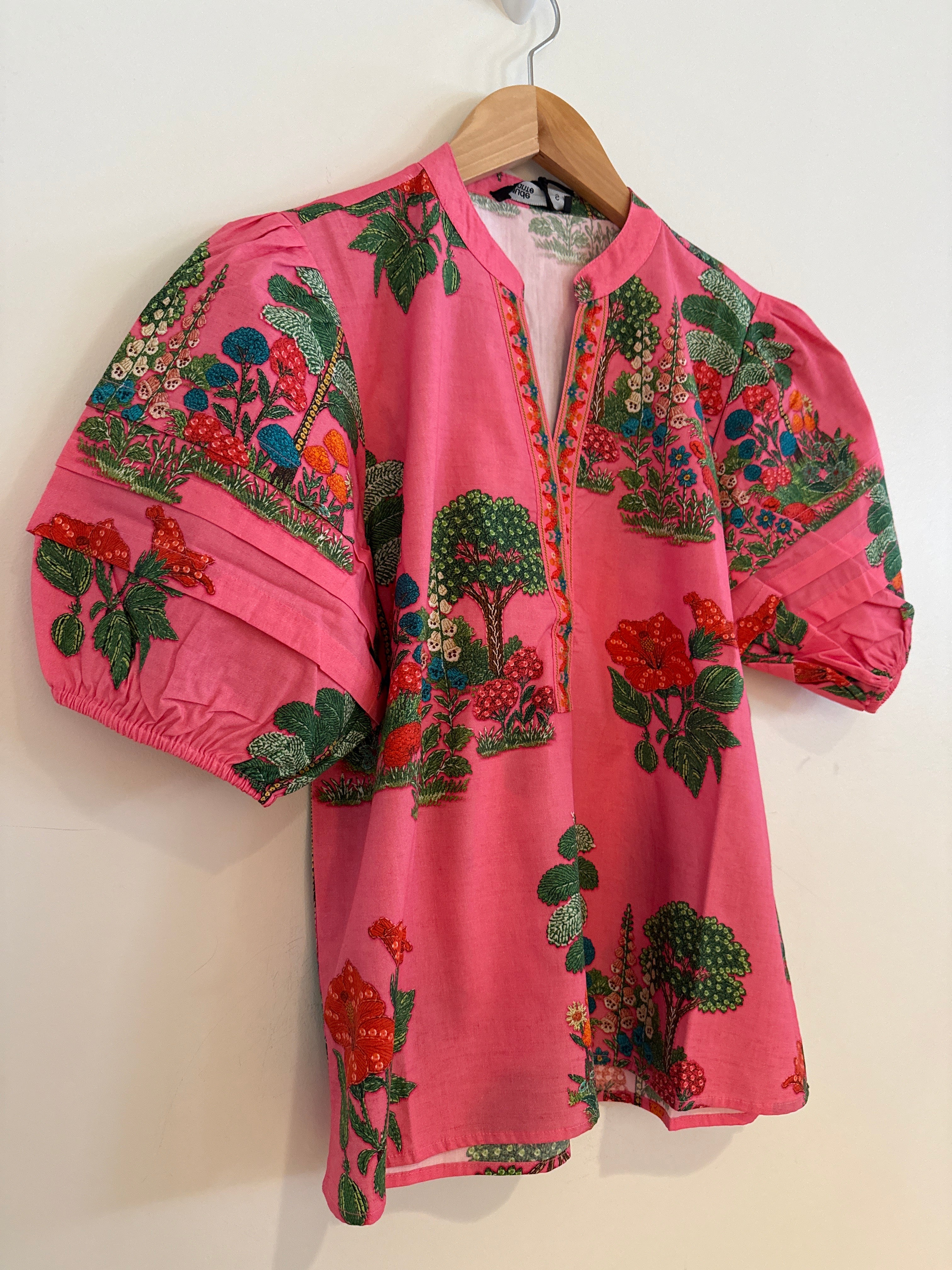 Maude Vivant Pink Print Top