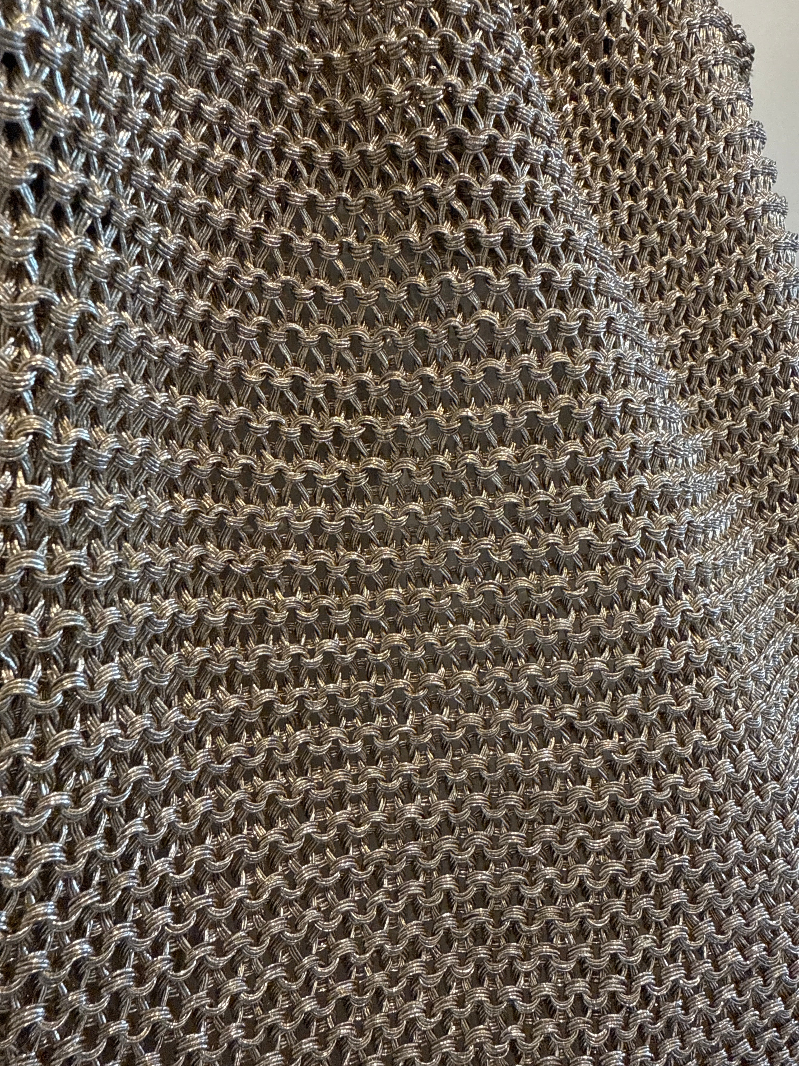 Metallic Knit Handbag