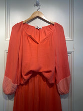 Load image into Gallery viewer, Red Haute Coral Gauze Top