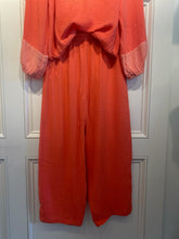 Load image into Gallery viewer, Red Haute Coral Gauze Pants