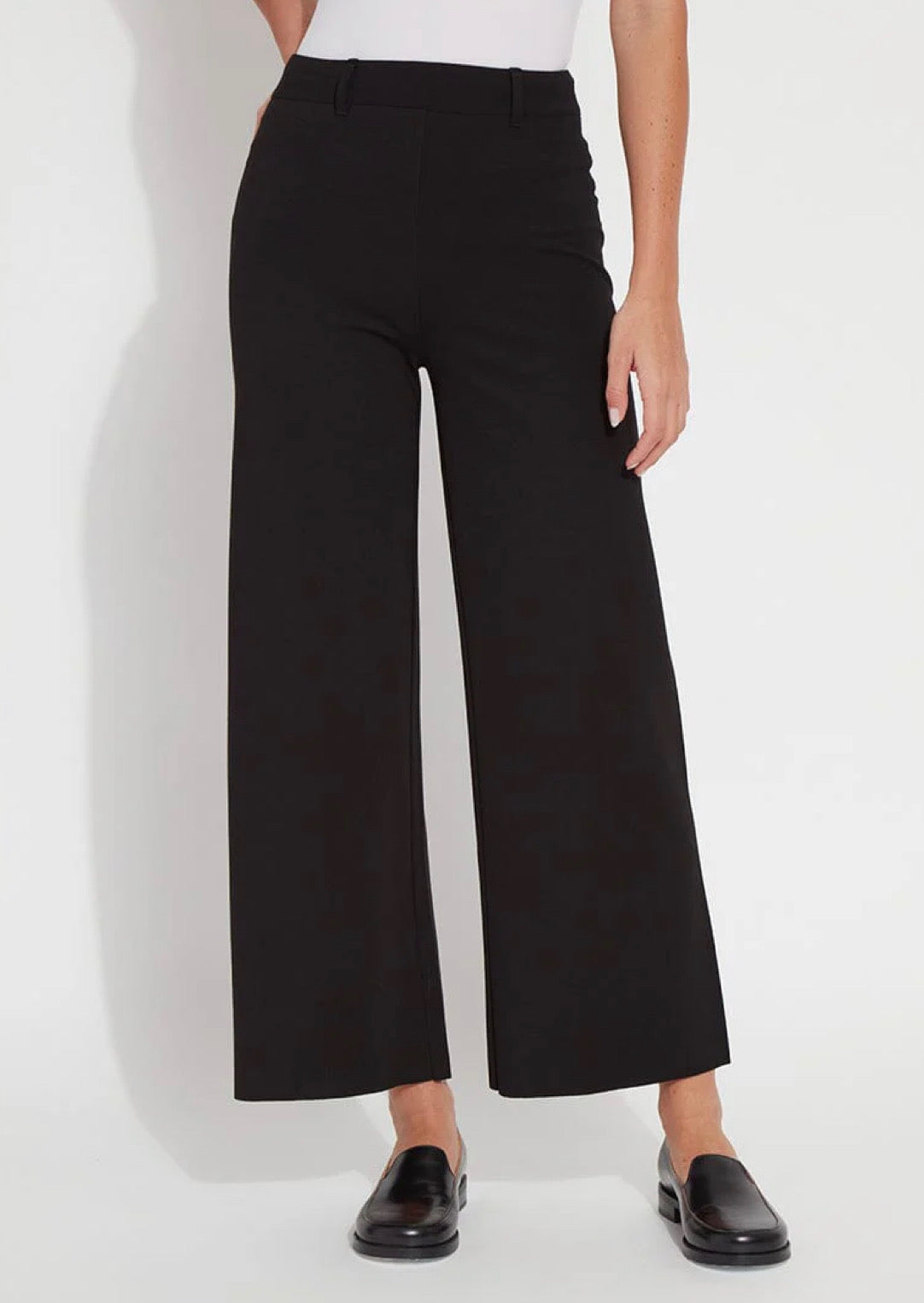 Lysse Erin Wide Leg Pant Black Ponte