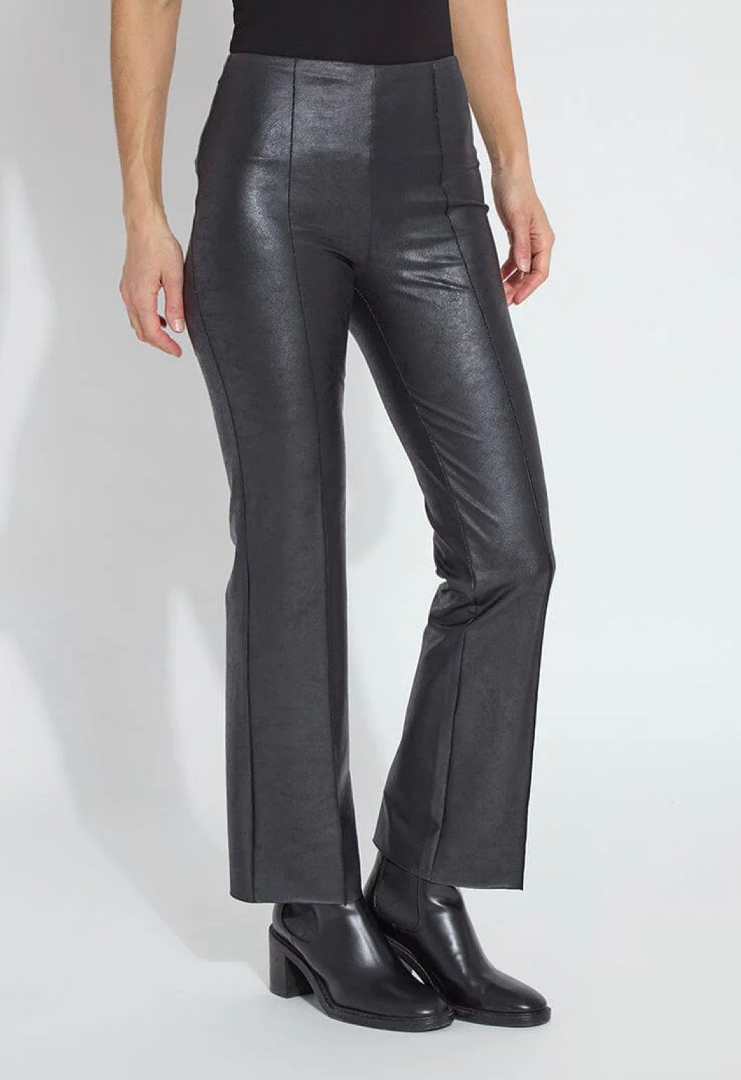 Lysse Elysse Foiled Vegan Leather Pant Black