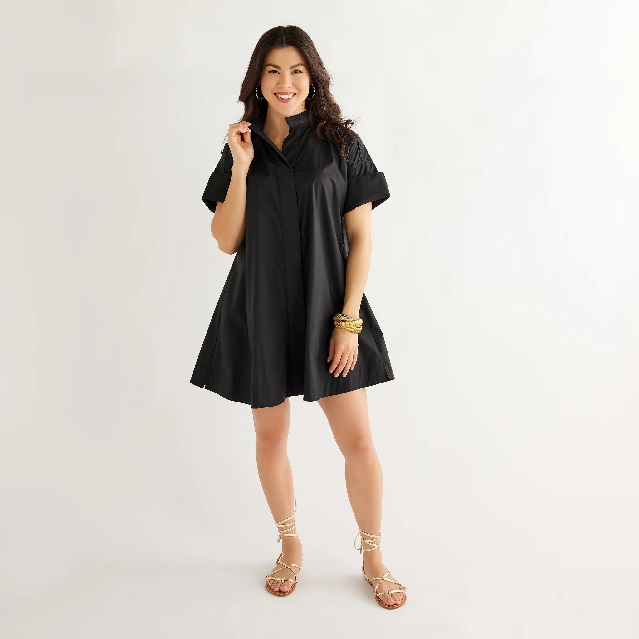 Caryn Lawn Margot Dress Black